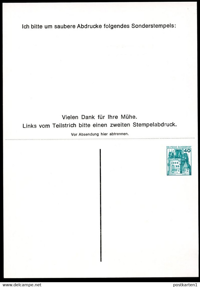Bund PP137 B1/001 SONDERSTEMPEL Olpe 1978 - Privé Postkaarten - Ongebruikt