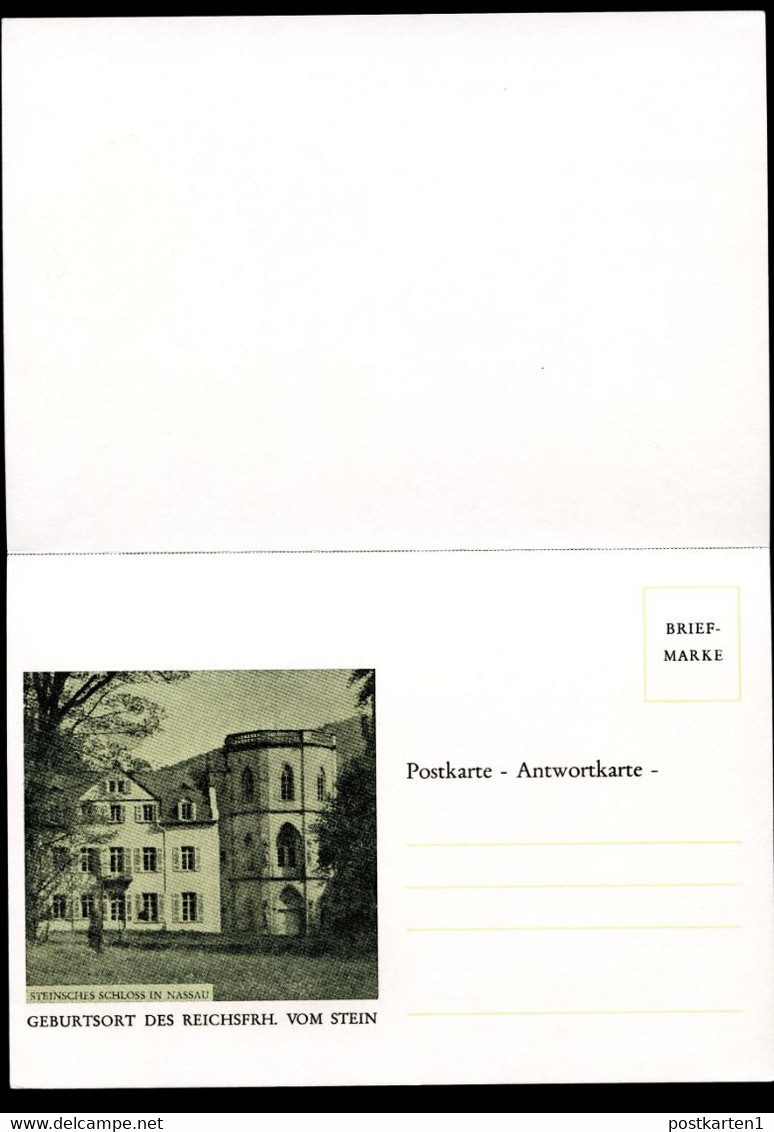 Bund PP141 FREIHERR VON UND ZUM STEIN Lahnstein 1981 NGK 5,00 € - Cartes Postales Privées - Neuves