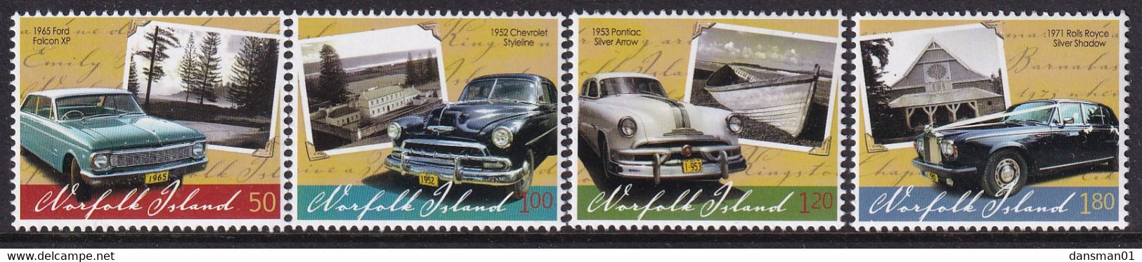 Norfolk Island 2008 Automobiles Sc 930-33  Mint Never Hinged - Isola Norfolk