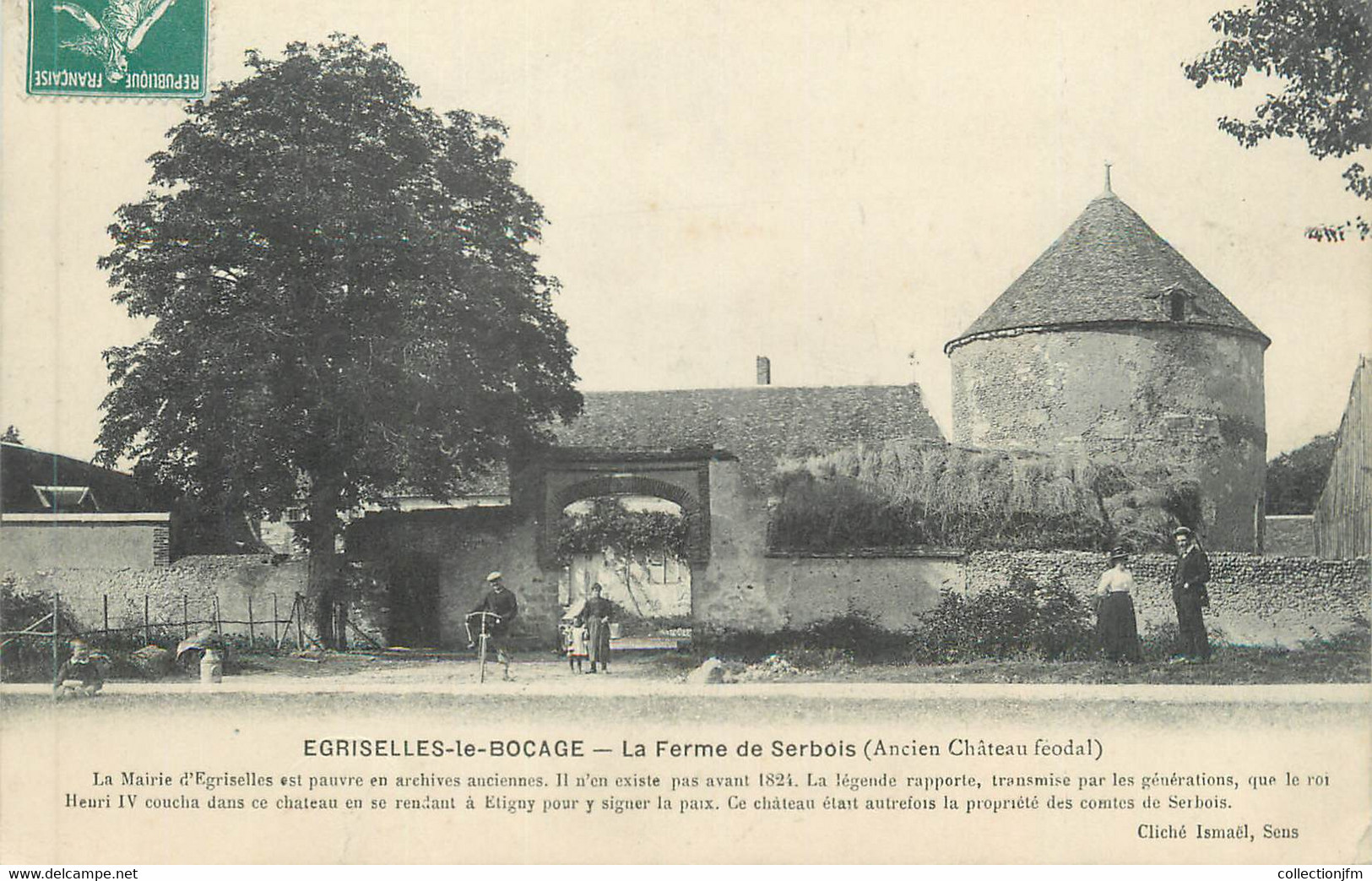 CPA FRANCE 89 " Egriselles Le Bocage, La Ferme De Serbois" - Egriselles Le Bocage