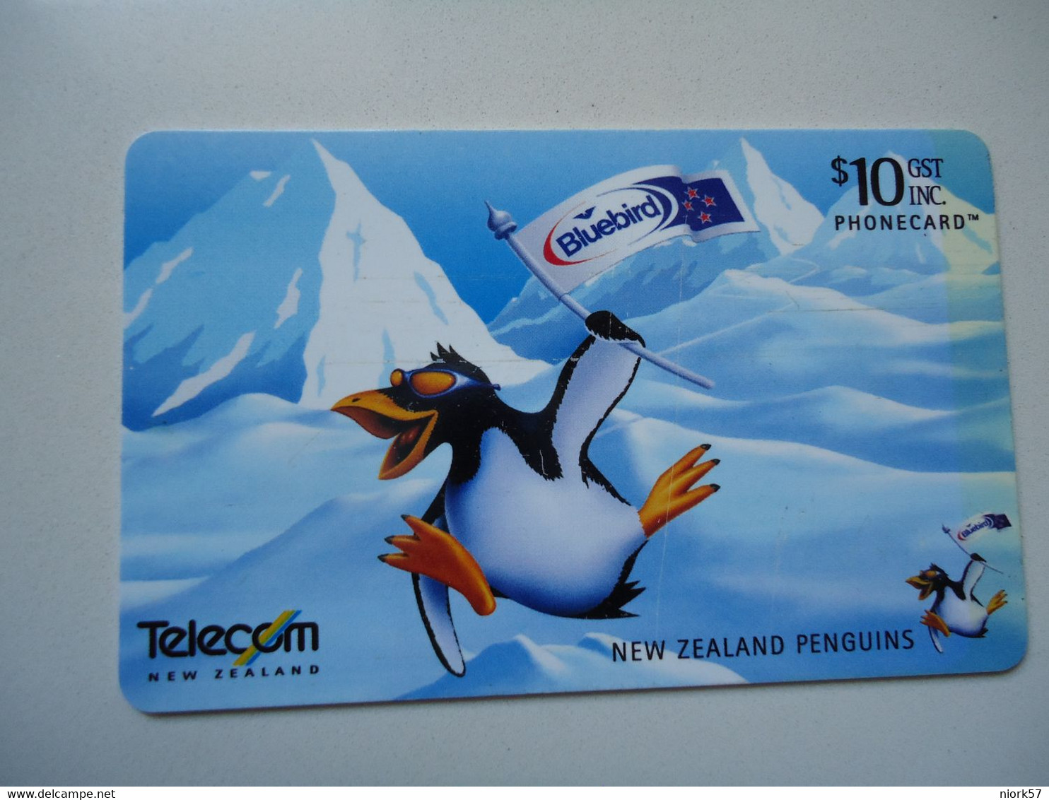 NEW ZEALAND USED CARDS BIRDS BIRD PINGUINS - Pingueinos