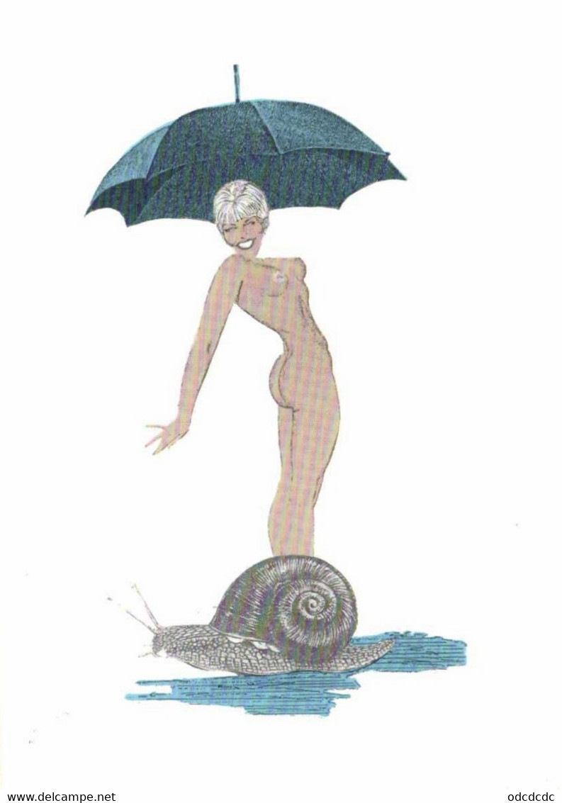 Jacques Charpentier Marlène Femme De ZIZI L'escargot  Femme Nue Parapluie Escargot  RV 150 Ex - Mujeres