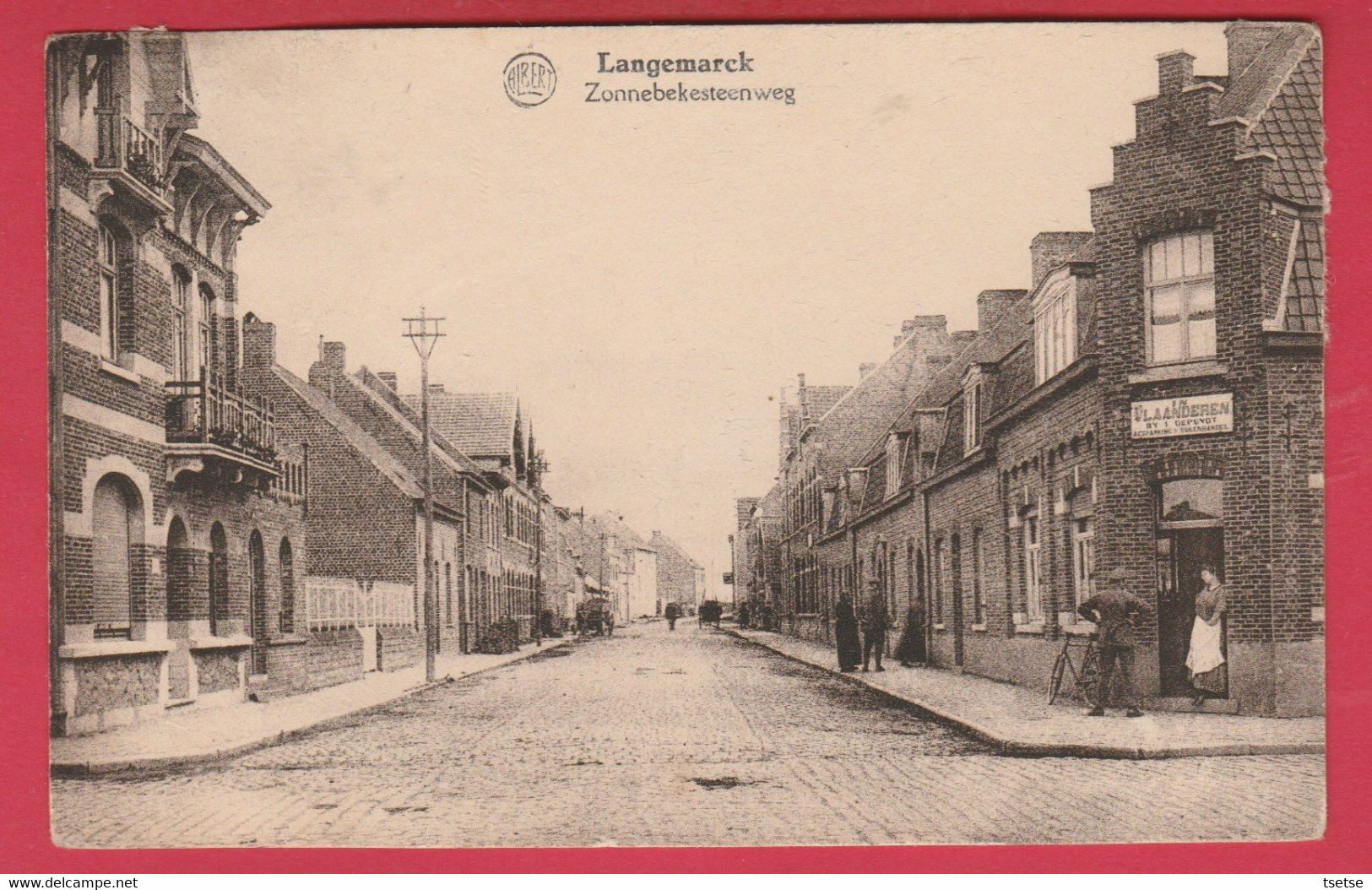 Langemark - Zonnebekesteenweg ( Verso Zien ) - Langemark-Poelkapelle