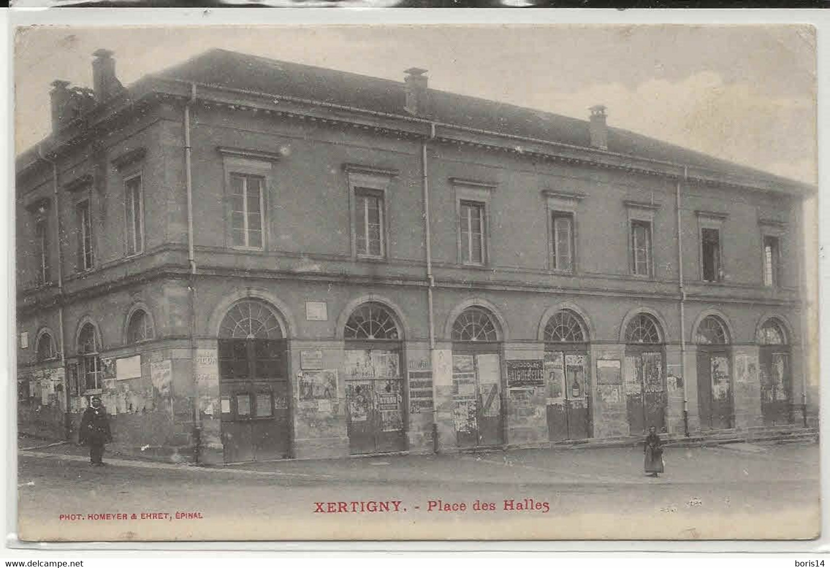 88-  80290   -   XERTIGNY  -     PLACE  DES  HALLES  1904 - Xertigny