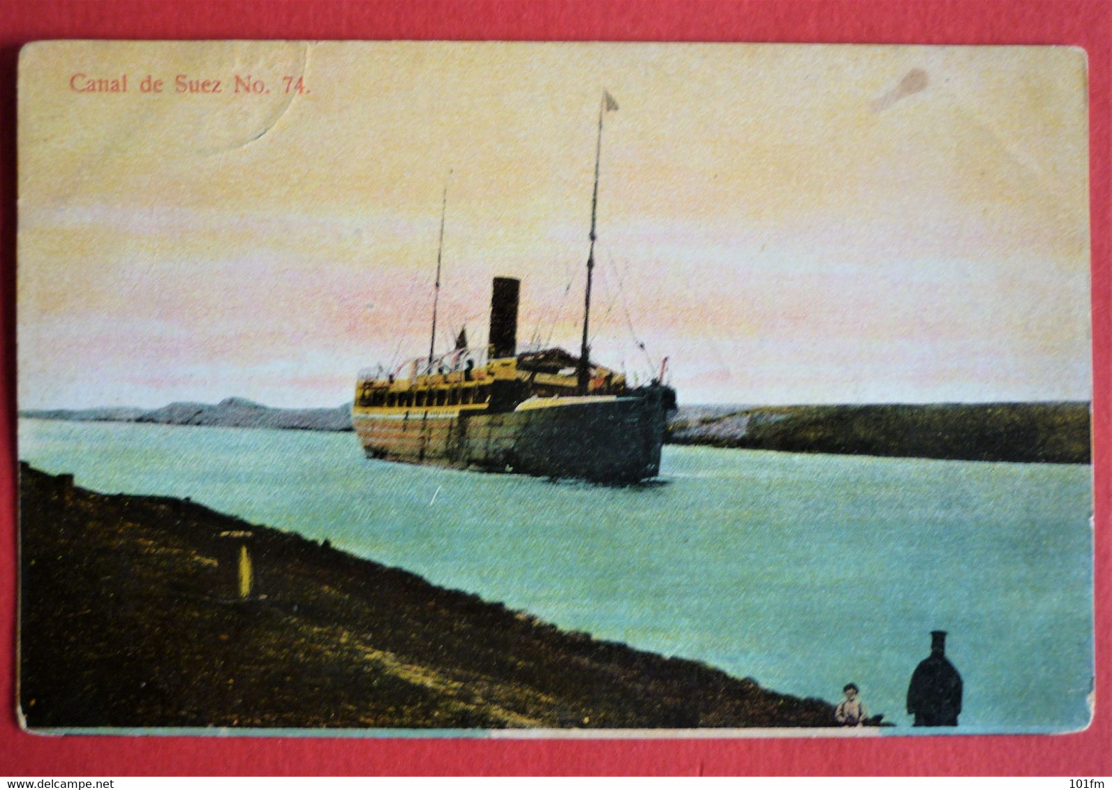 STEAMER PASSING SUEZ CANAL - Steamers