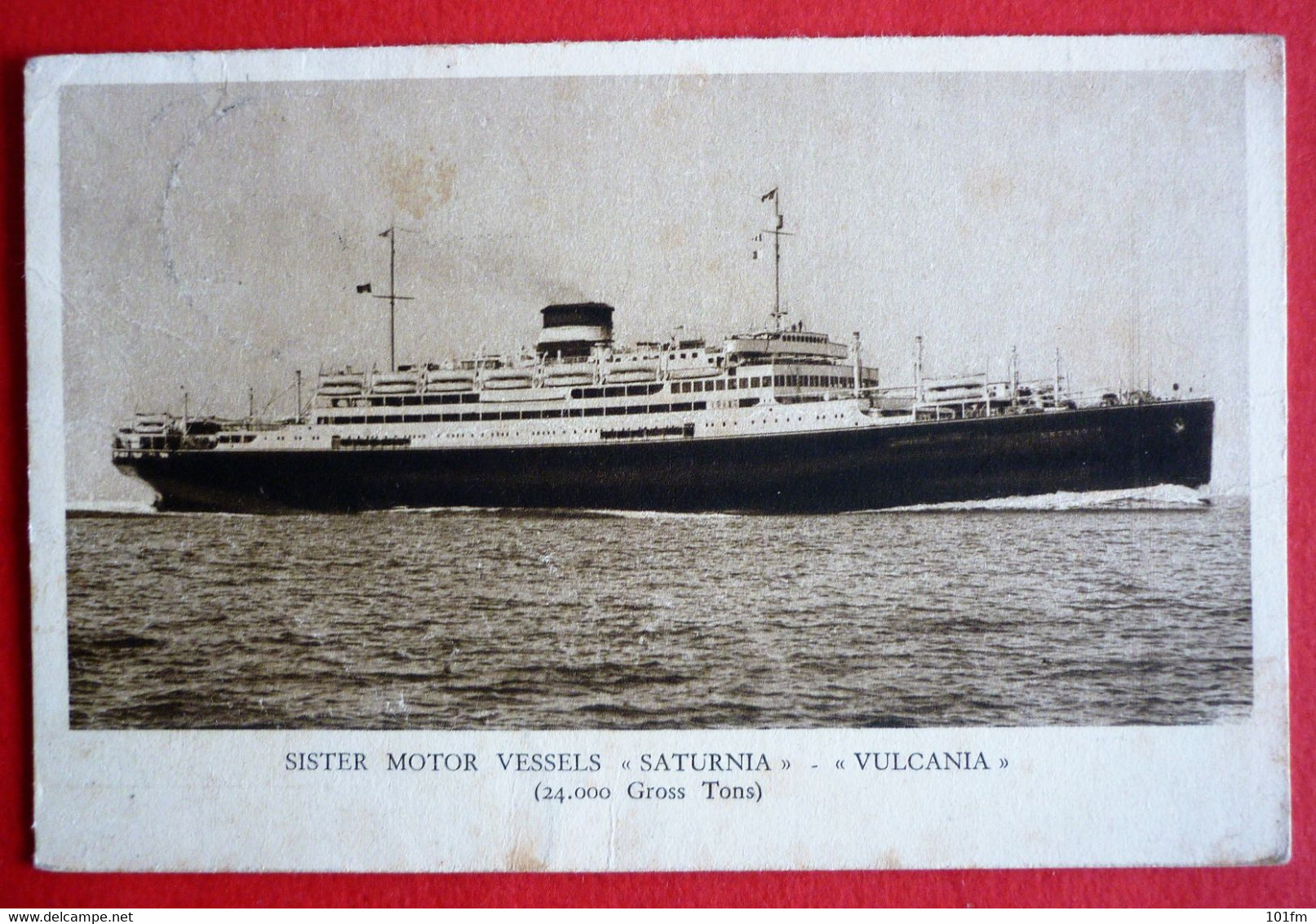 M.V. SATURNIA - COSULICH LINE TRIESTE - Dampfer