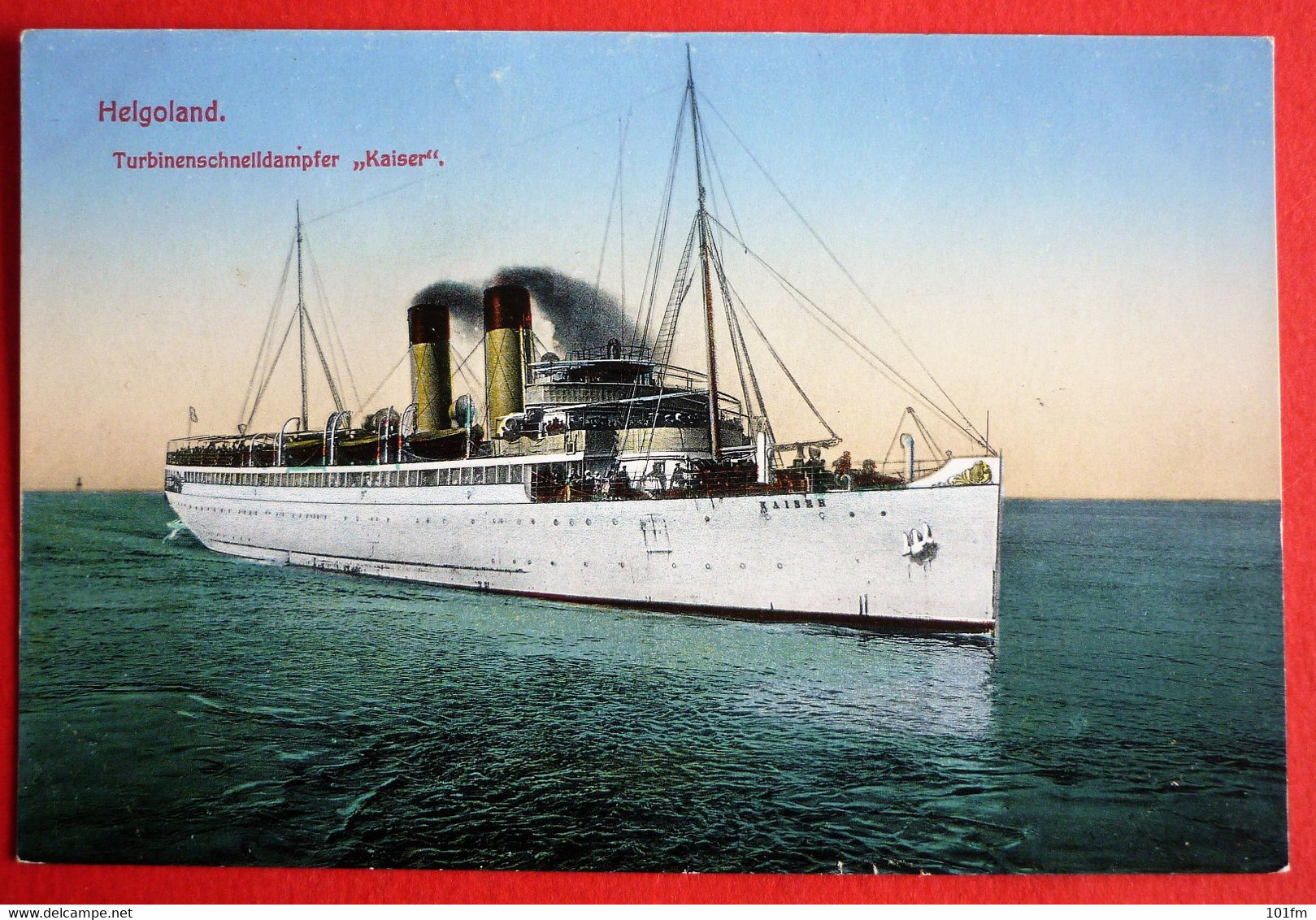 TURBINENSCHNELLDAMPFER "KAISER" - HELGOLAND - Steamers