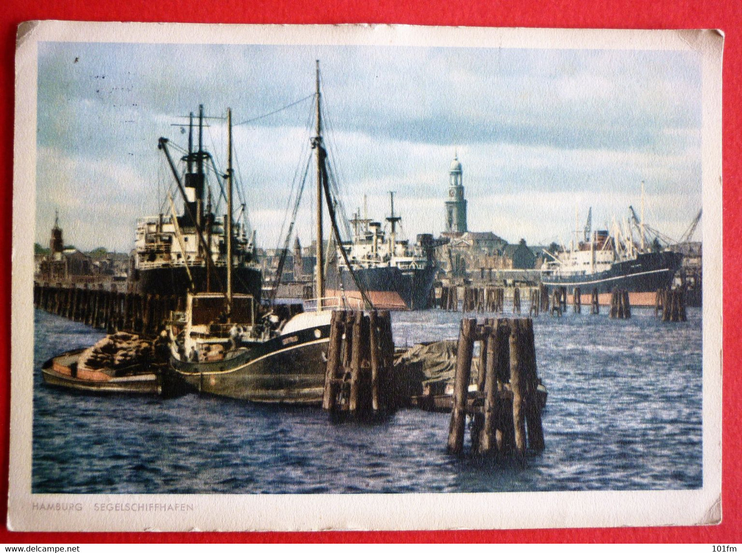 HAMBURG HAFEN , DAMPFER , SEGELSCHIFF - Steamers