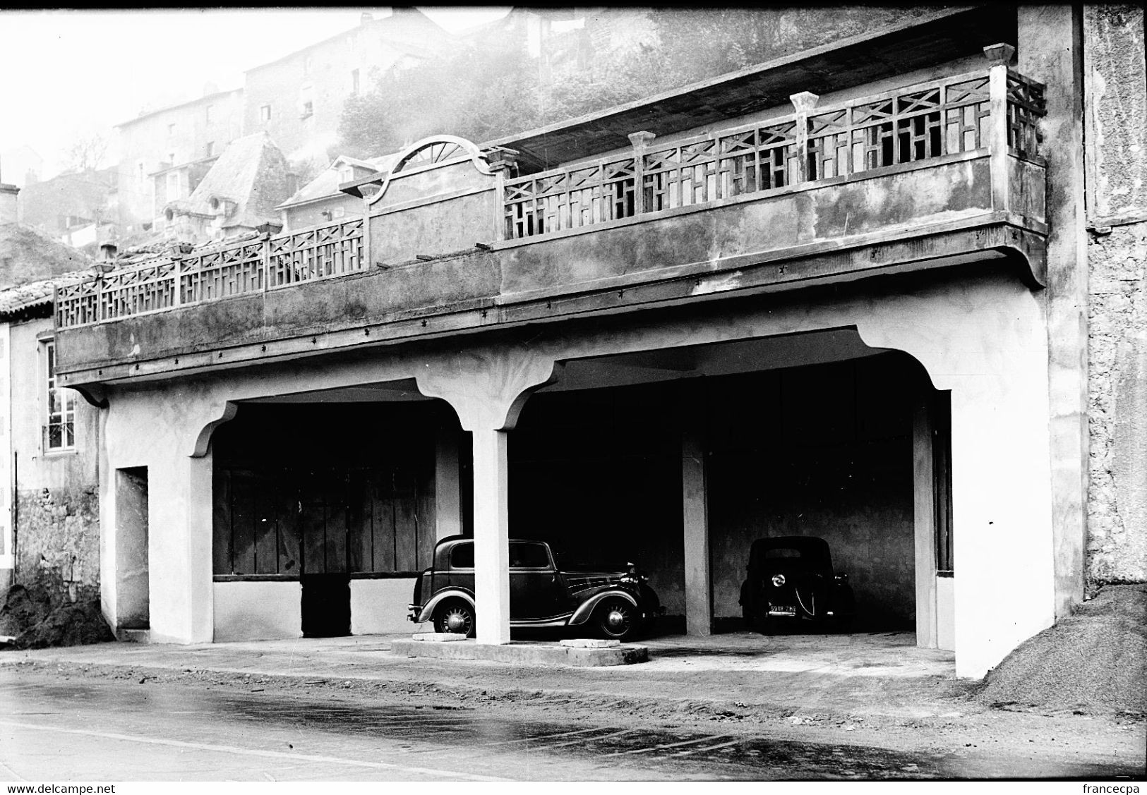 003 - Garage POUMAILLOUX - Lieu à Identifier, Peut-être Poitiers - Original Unique - Plaques De Verre