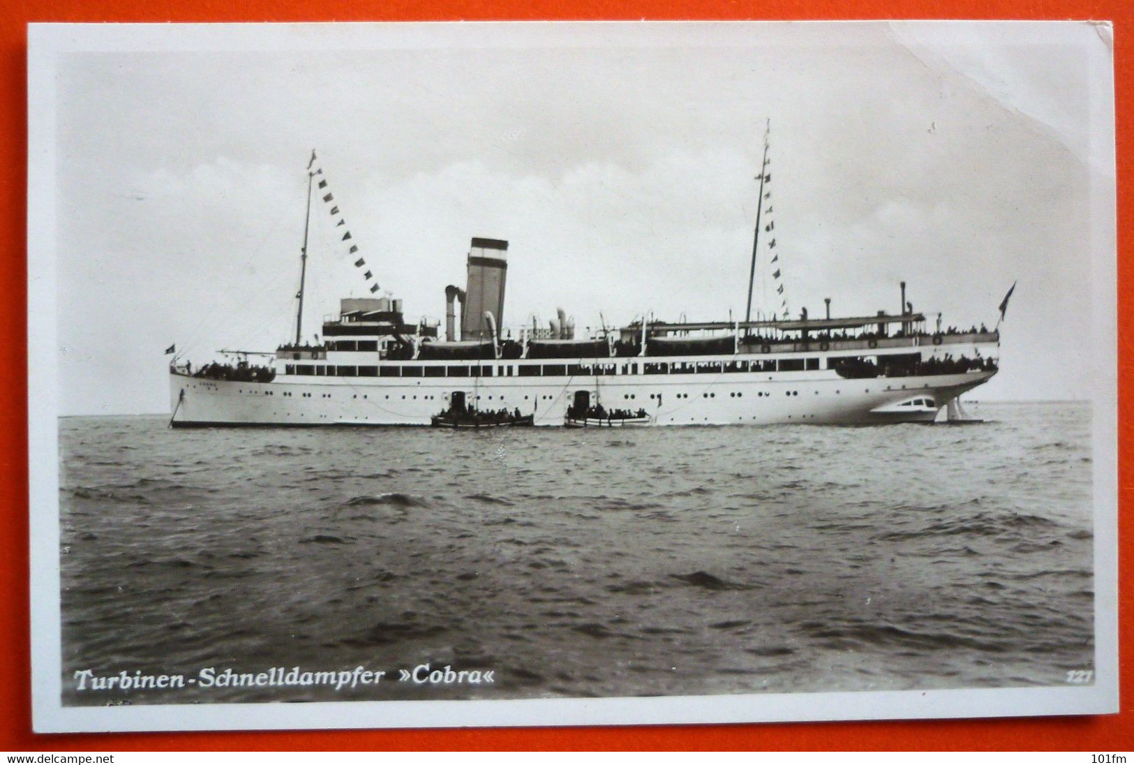 TURBINEN - SCHNELLDAMPFER "COBRA" - AUF HOHER SEE 17.JUNI.1932 - Steamers