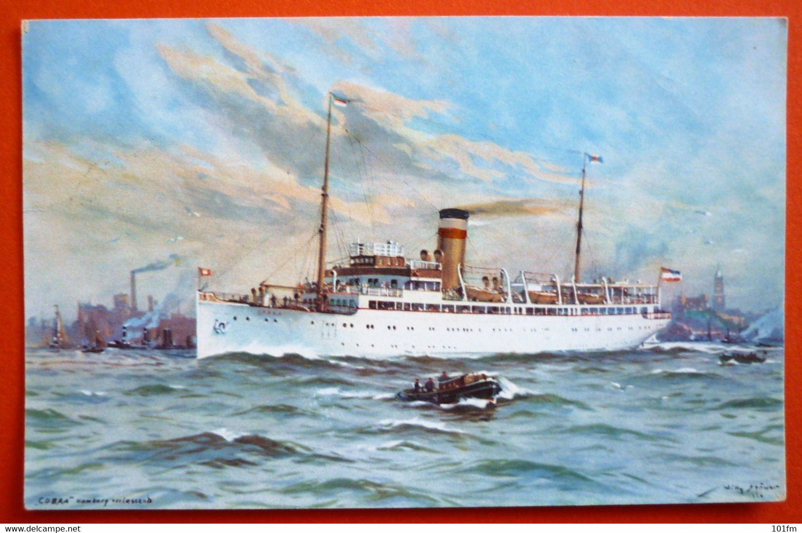 TURBINEN - SCHNELLDAMPFER "COBRA" - AUF HOHER SEE 6.JUNI.1932 - Steamers