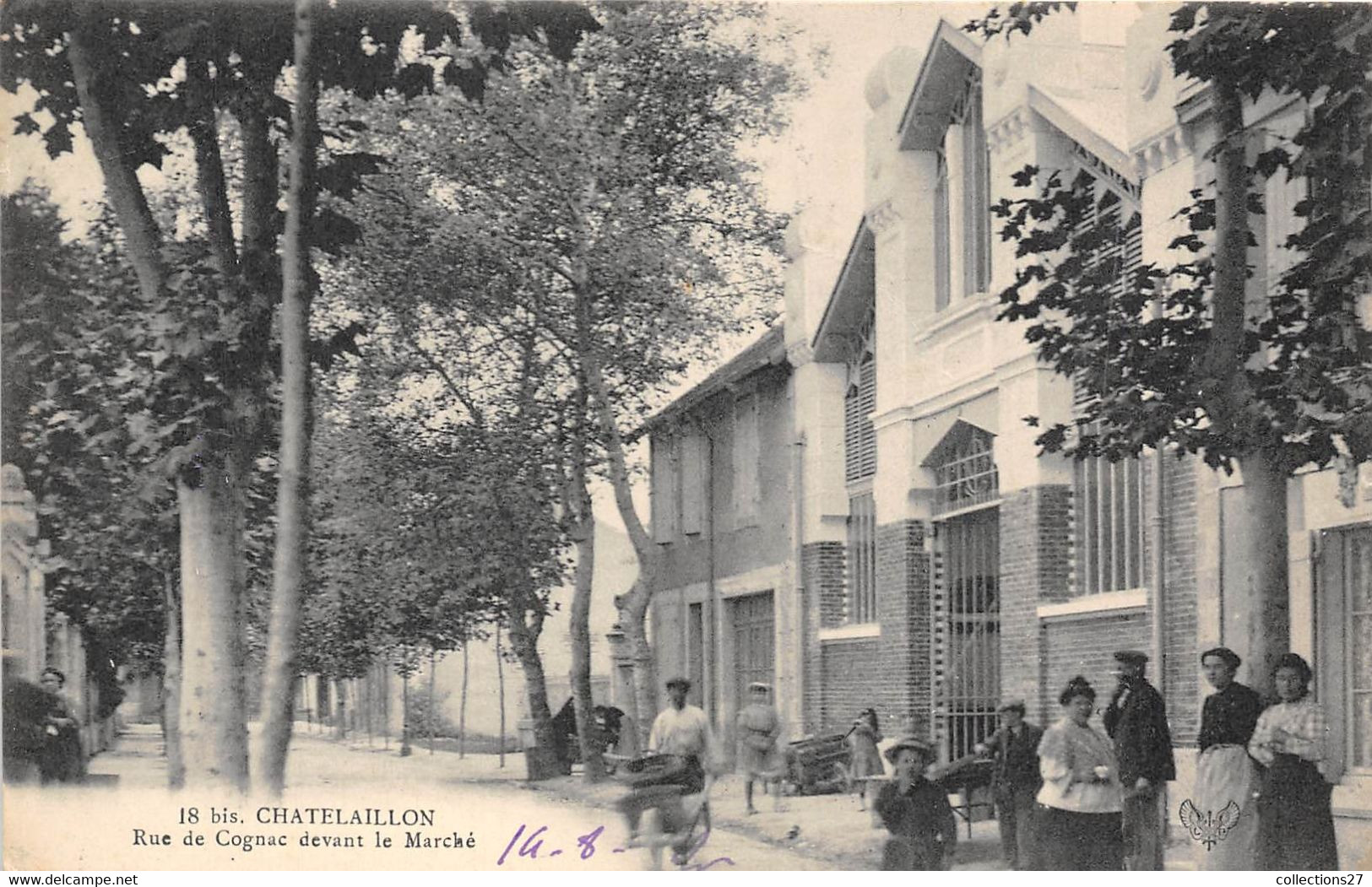 17-CHATELAILLON-RUE DE COGNAC DEVANT LE MARCHE - Châtelaillon-Plage