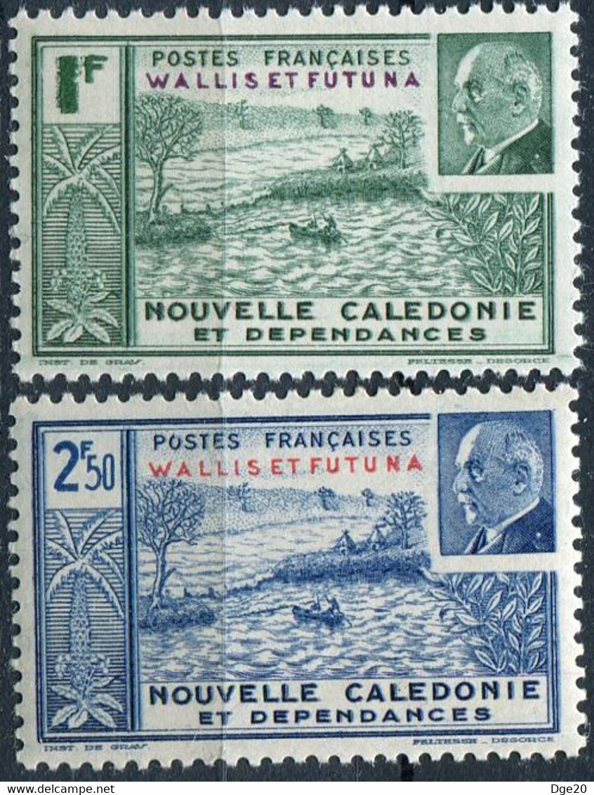 WALLIS ET FUTUNA ( POSTE ) : Y&T  N°  90/91  TIMBRES  NEUFS  AVEC  TRACE  DE CHARNIERE . A  SAISIR . - Unused Stamps