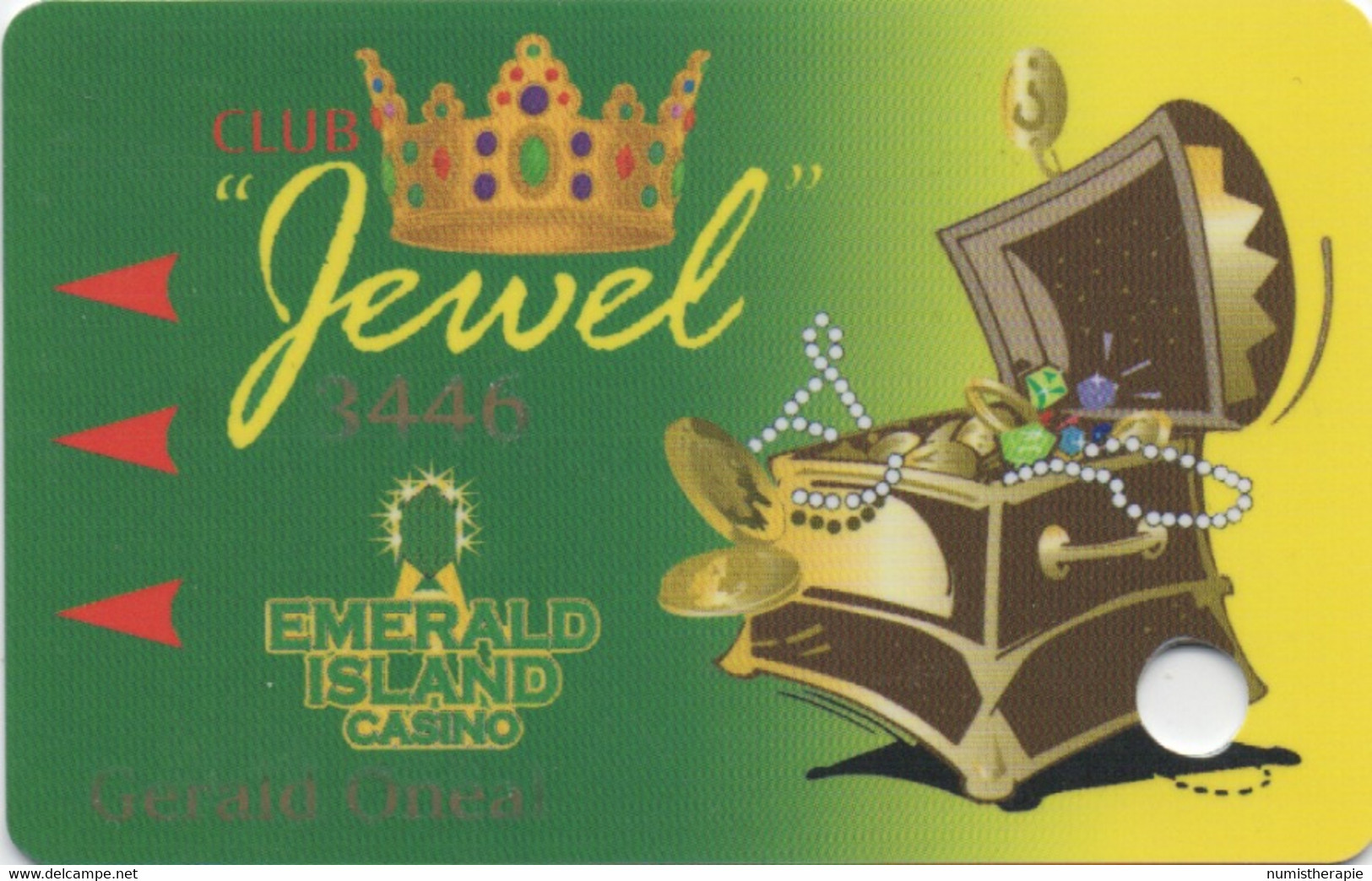 Emerald Island Casino Henderson Nevada : Club Jewel - Casinokaarten