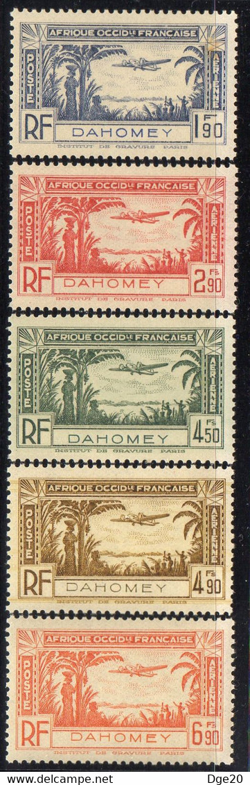 DAHOMEY ( AERIEN ) : Y&T  N°  1/5  TIMBRES  NEUFS  SANS  TRACE  DE CHARNIERE . A  SAISIR . - Unused Stamps