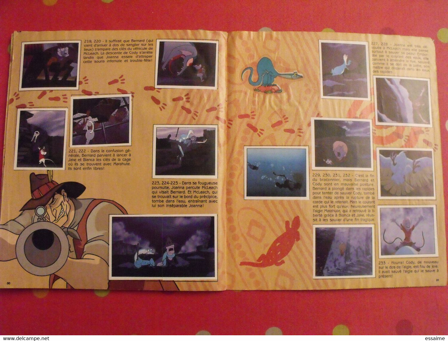 Album D'images Collées Panini. Bernard Et Bianca Au Pays Des Kangourous. Complet (240 Images). 1991 - Disney