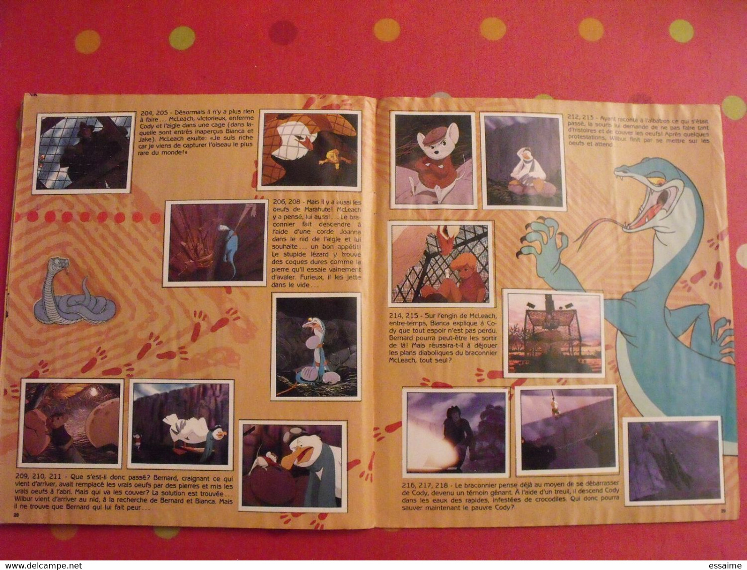 Album D'images Collées Panini. Bernard Et Bianca Au Pays Des Kangourous. Complet (240 Images). 1991 - Disney