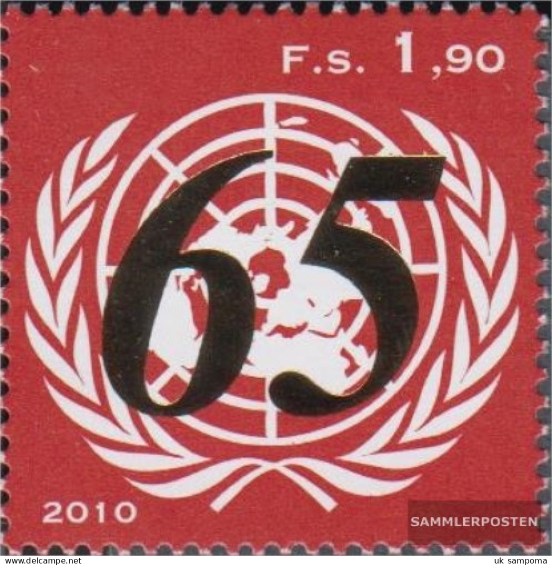 UN - Geneva 719 (complete Issue) Unmounted Mint / Never Hinged 2010 65 Years UN - Nuovi