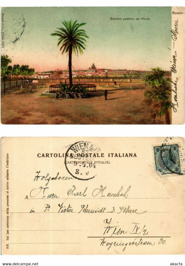 CPA AK ROMA Giardino Pubblico Del Pincio ITALY (551020) - Parks & Gärten