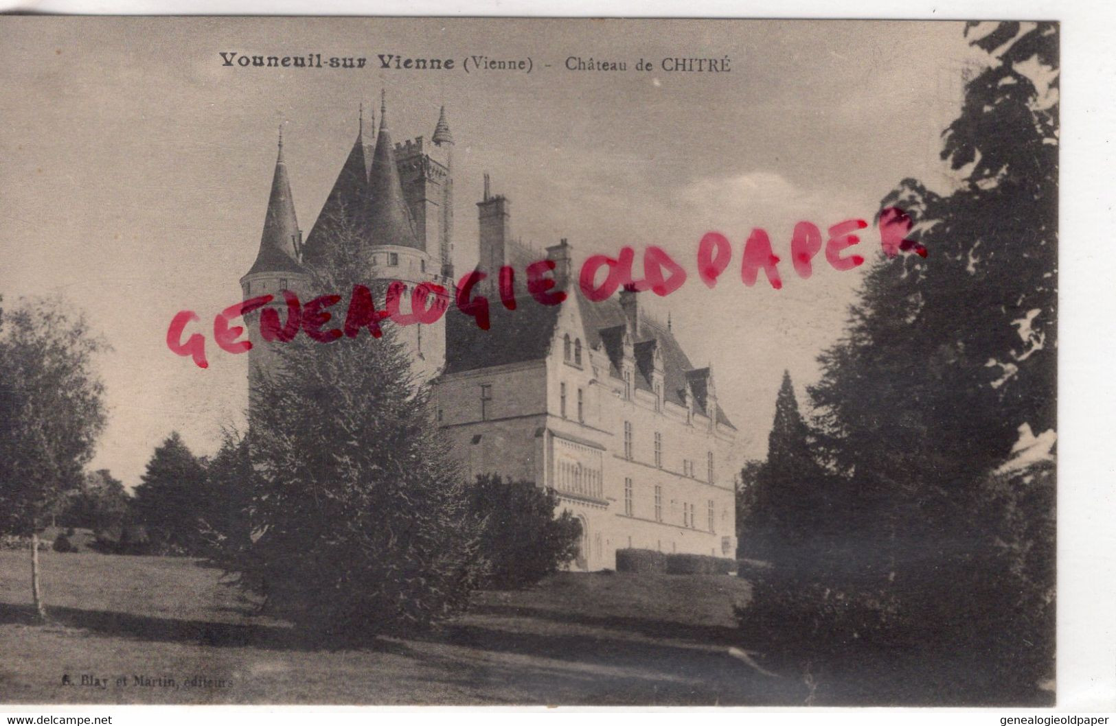 86 - VOUNEUIL SUR VIENNE - CHATEAU DE CHITRE   - VIENNE - Vouneuil Sur Vienne