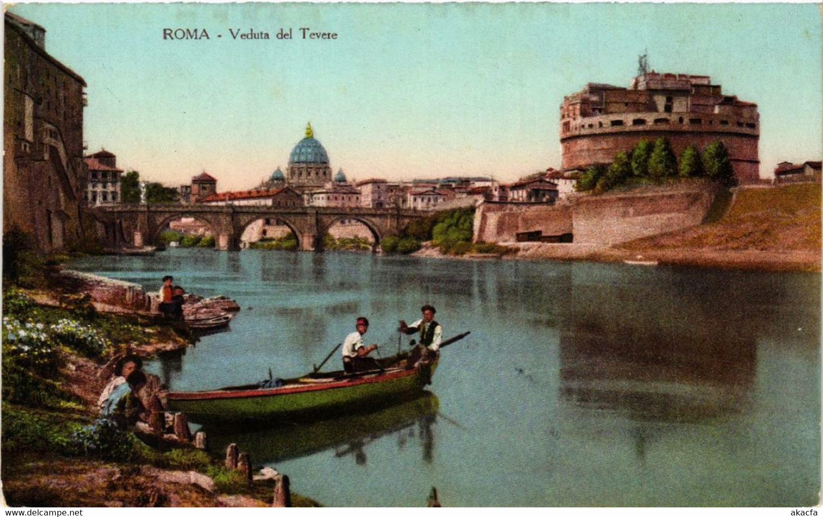 CPA AK ROMA Veduta Del Tevere ITALY (551819) - Fiume Tevere