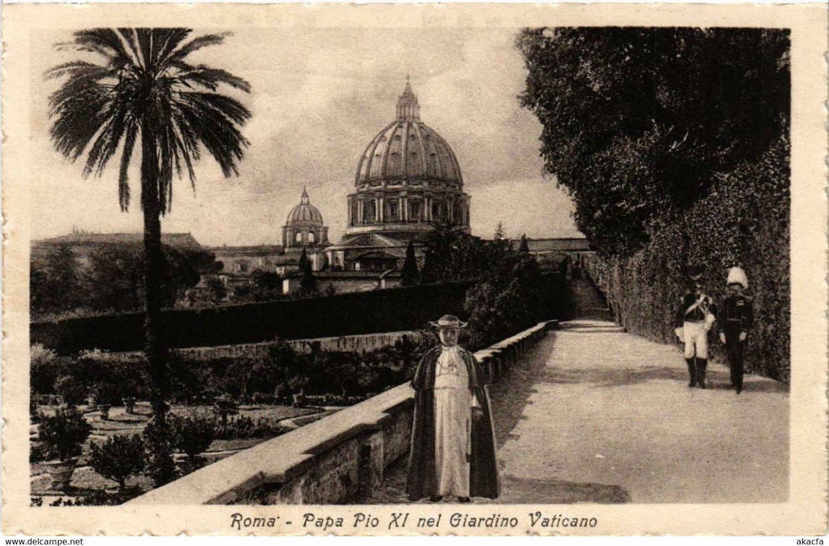 CPA AK ROMA Papa Pio XI Nel Giardino Vaticano ITALY (551907) - Parks & Gardens