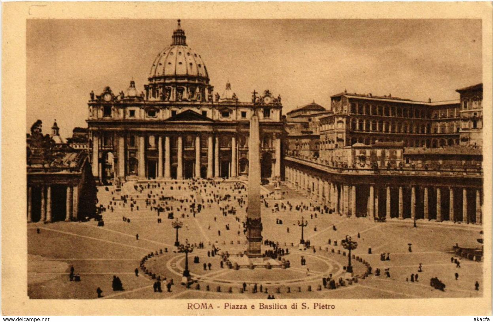 CPA AK ROMA Piazza E Basilica Di S. Pietro ITALY (552240) - San Pietro