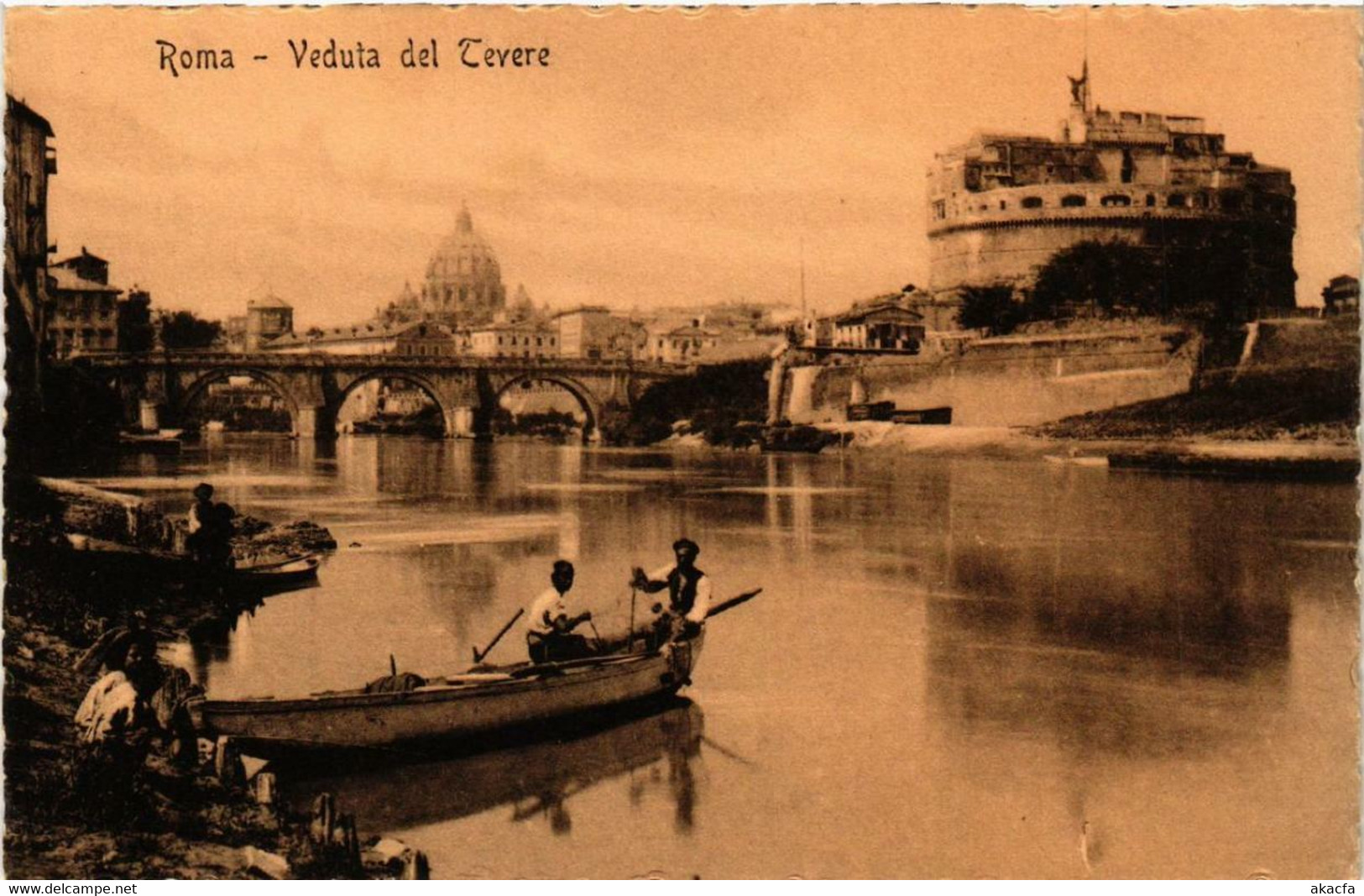 CPA AK ROMA Veduta Del Tevere ITALY (552653) - Fiume Tevere