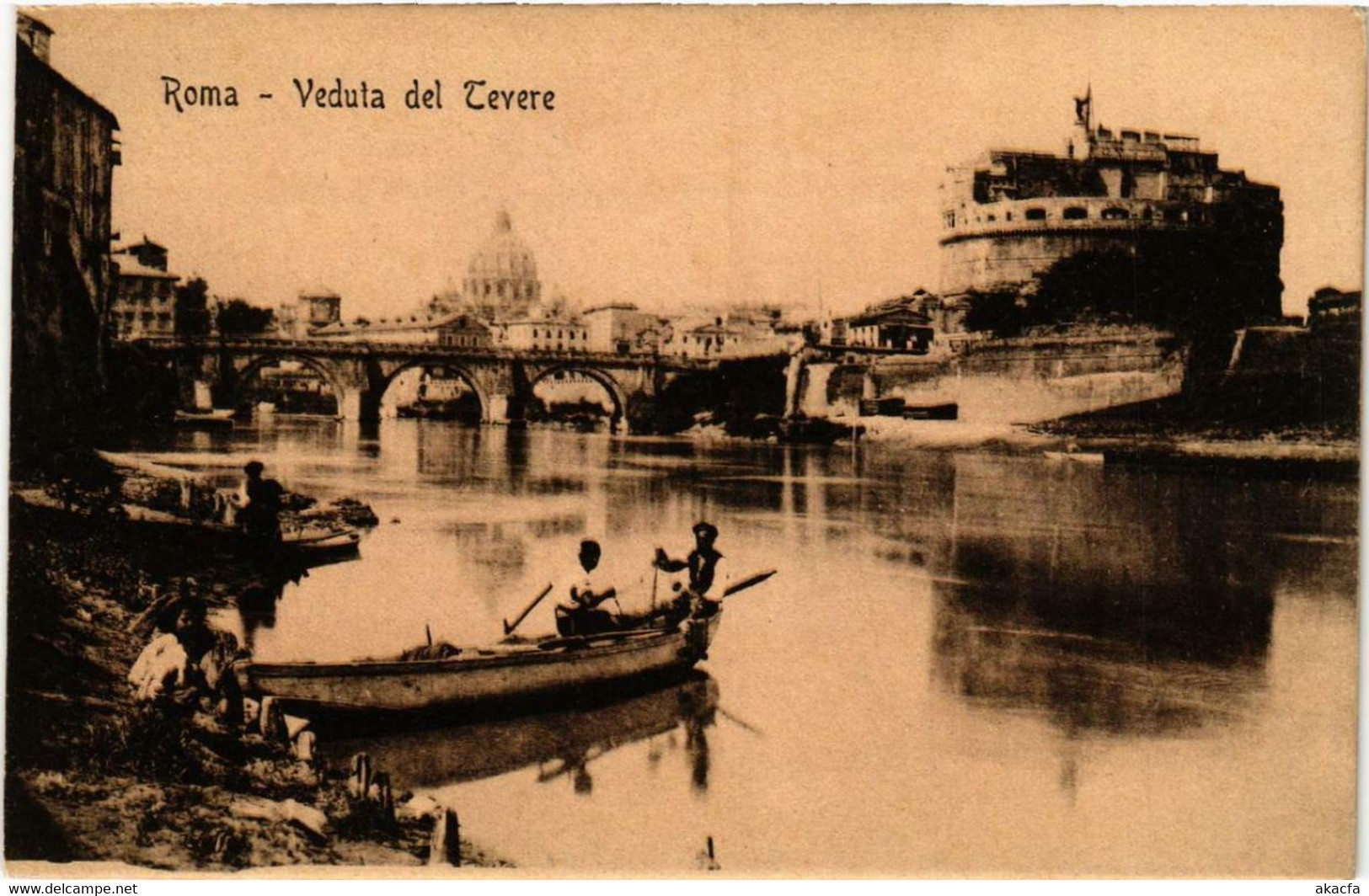 CPA AK ROMA Veduta Del Tevere ITALY (552654) - Fiume Tevere