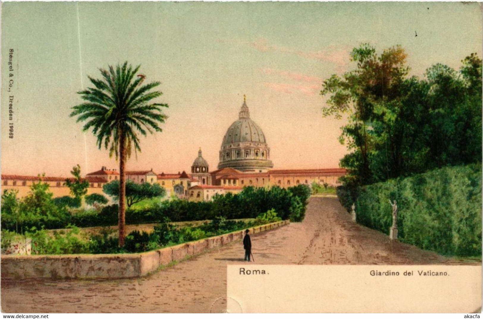 CPA AK Roma Giardino Del Vaticano ITALY (592250) - Parcs & Jardins