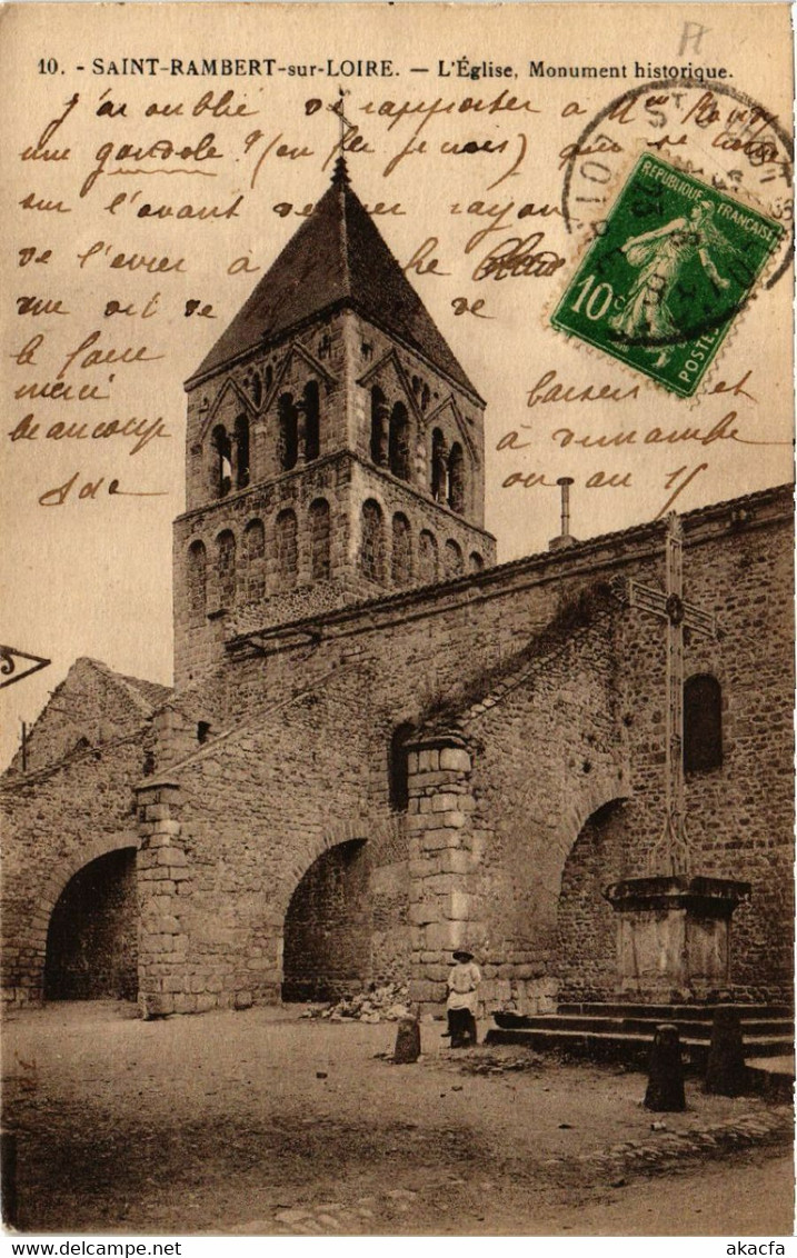 CPA AK St-RAMBERT-sur-LOIRE - L'Église Monument Historique (580175) - Saint Just Saint Rambert