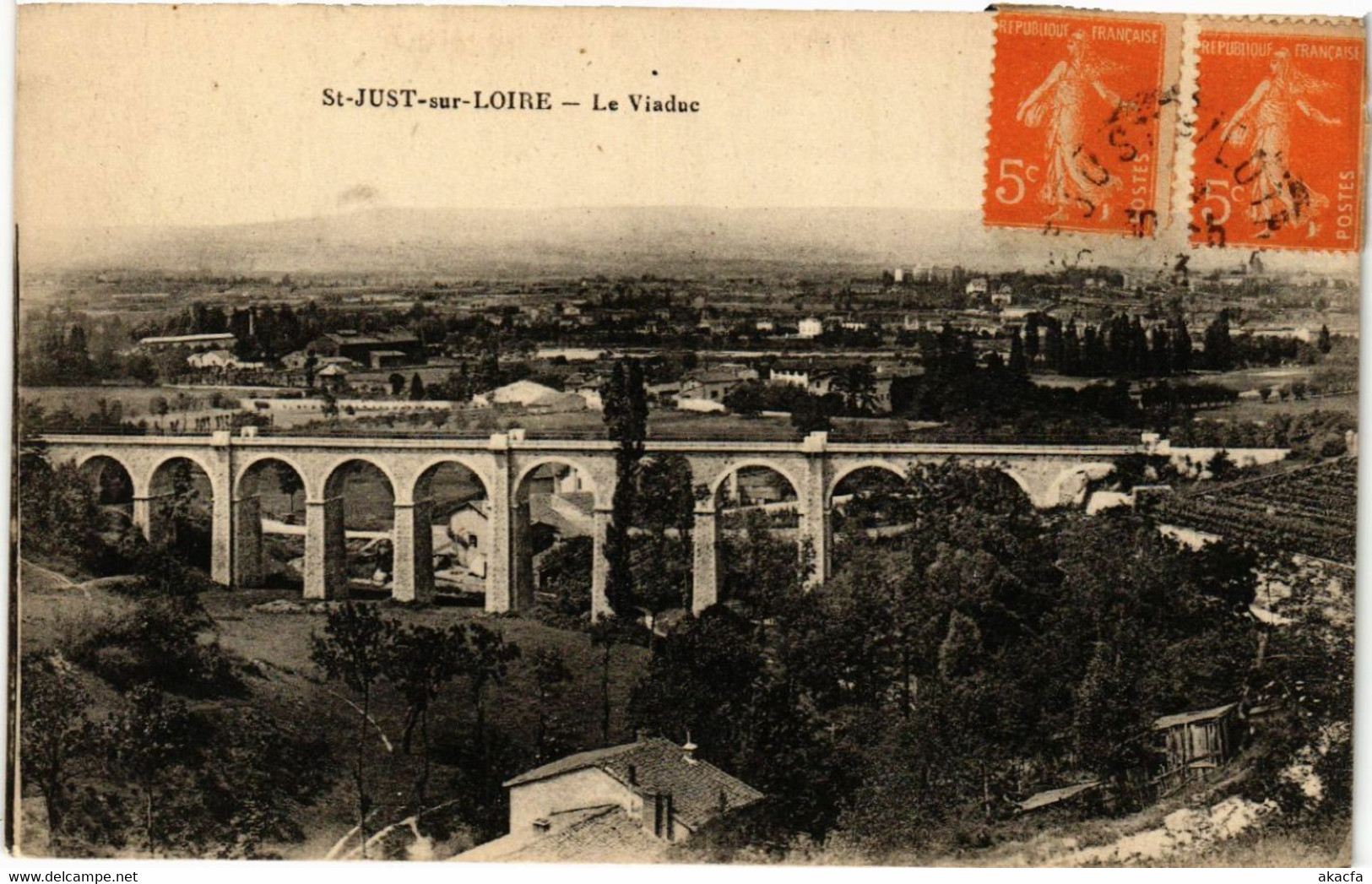 CPA AK St-JUST-sur-LOIRE - Le Viaduc (580270) - Saint Just Saint Rambert