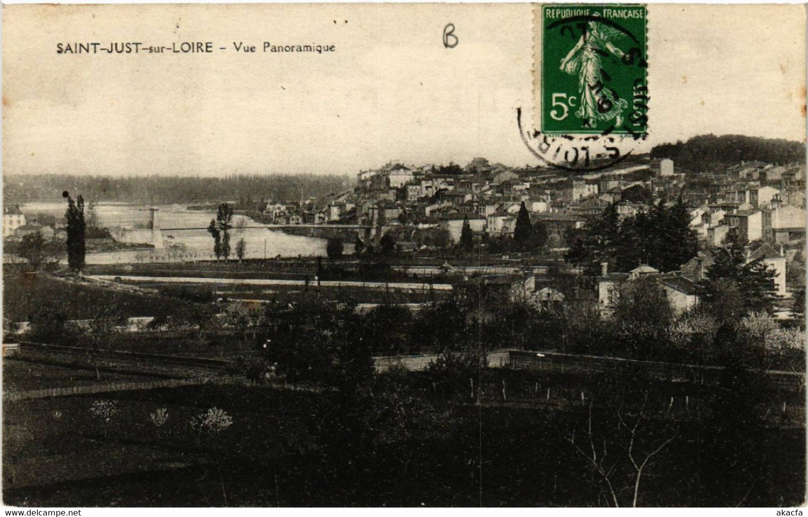 CPA AK St-JUST-sur-LOIRE - Vue Panoramique (580304) - Saint Just Saint Rambert