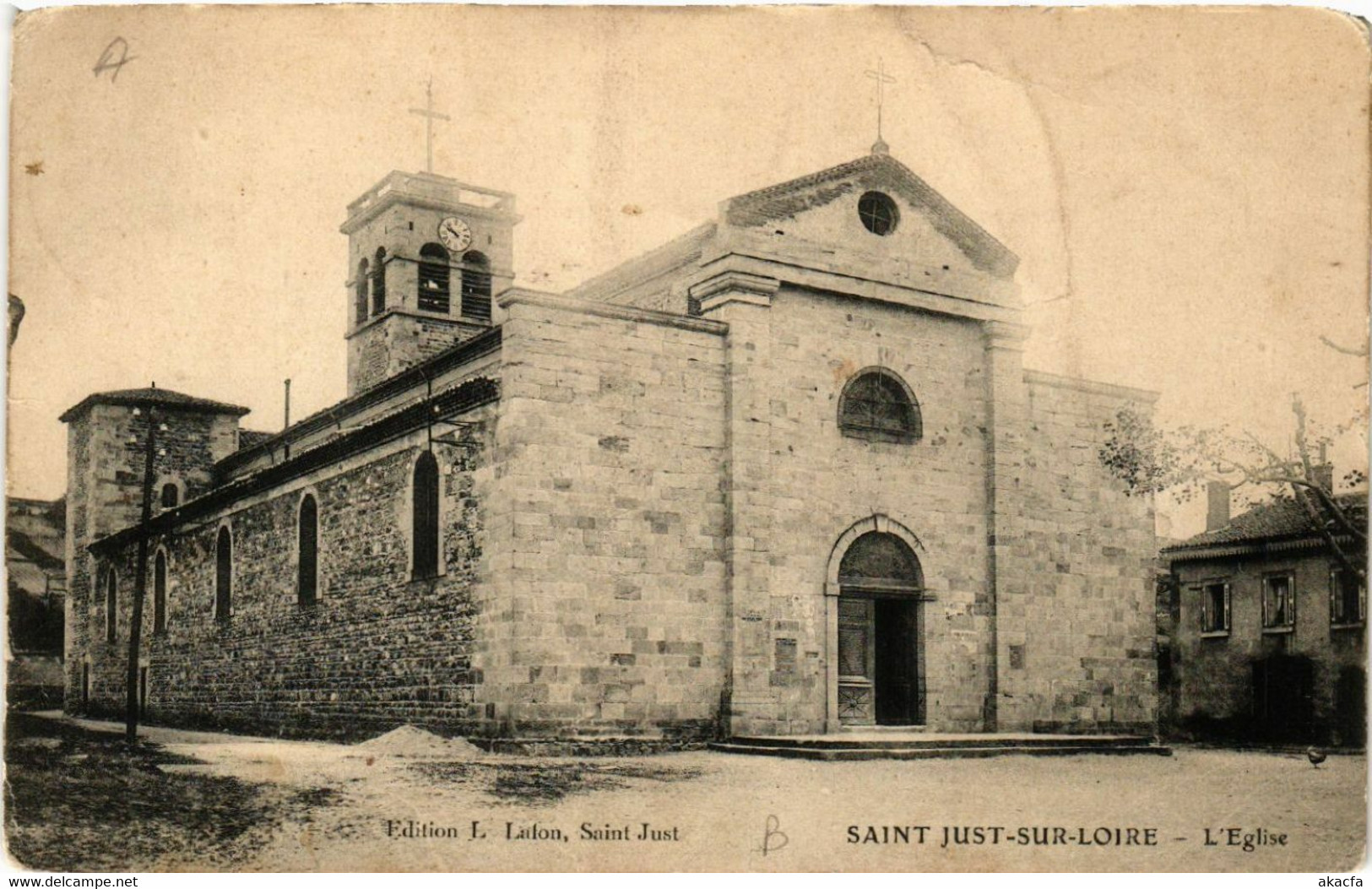 CPA AK St-JUST-sur-LOIRE - L'Église (580308) - Saint Just Saint Rambert