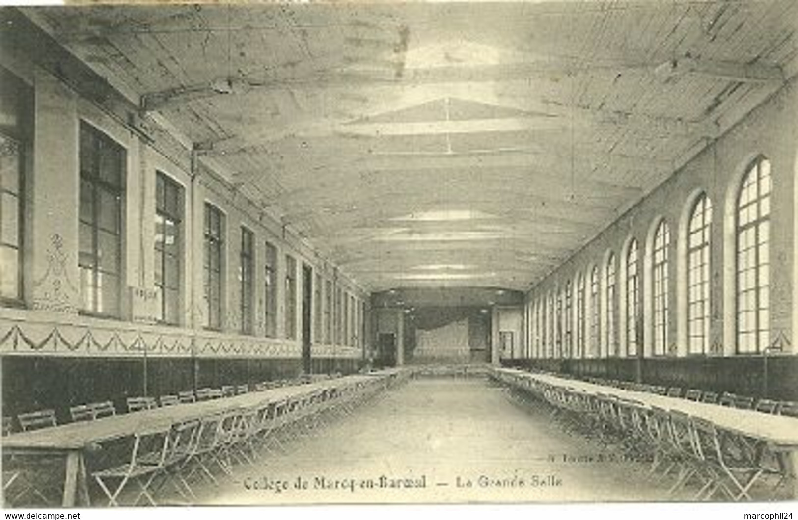 NORD - Dépt N° 59 = MARCQ En BAROEUL 1926 = CPA  TOURTE & PETITIN = COLLEGE / Grande Salle - Marcq En Baroeul