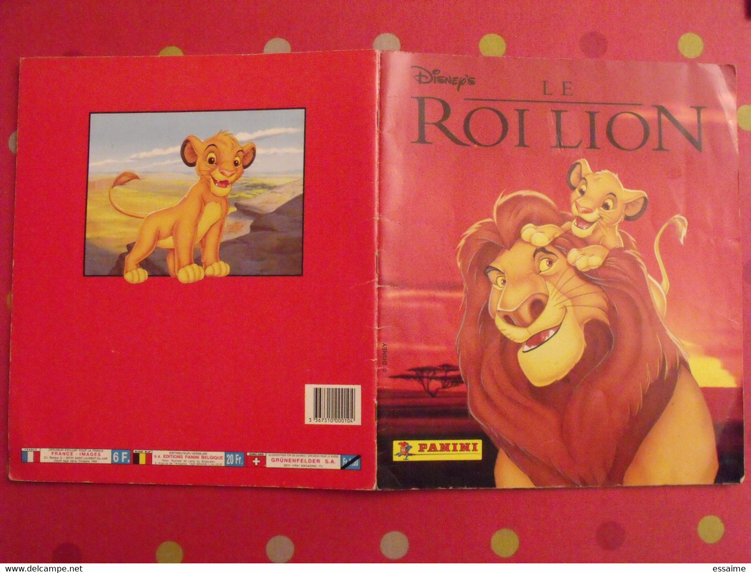 Album D'images Collées Panini. Le Roi Lion. Complet (232 Images). 1994 - Disney