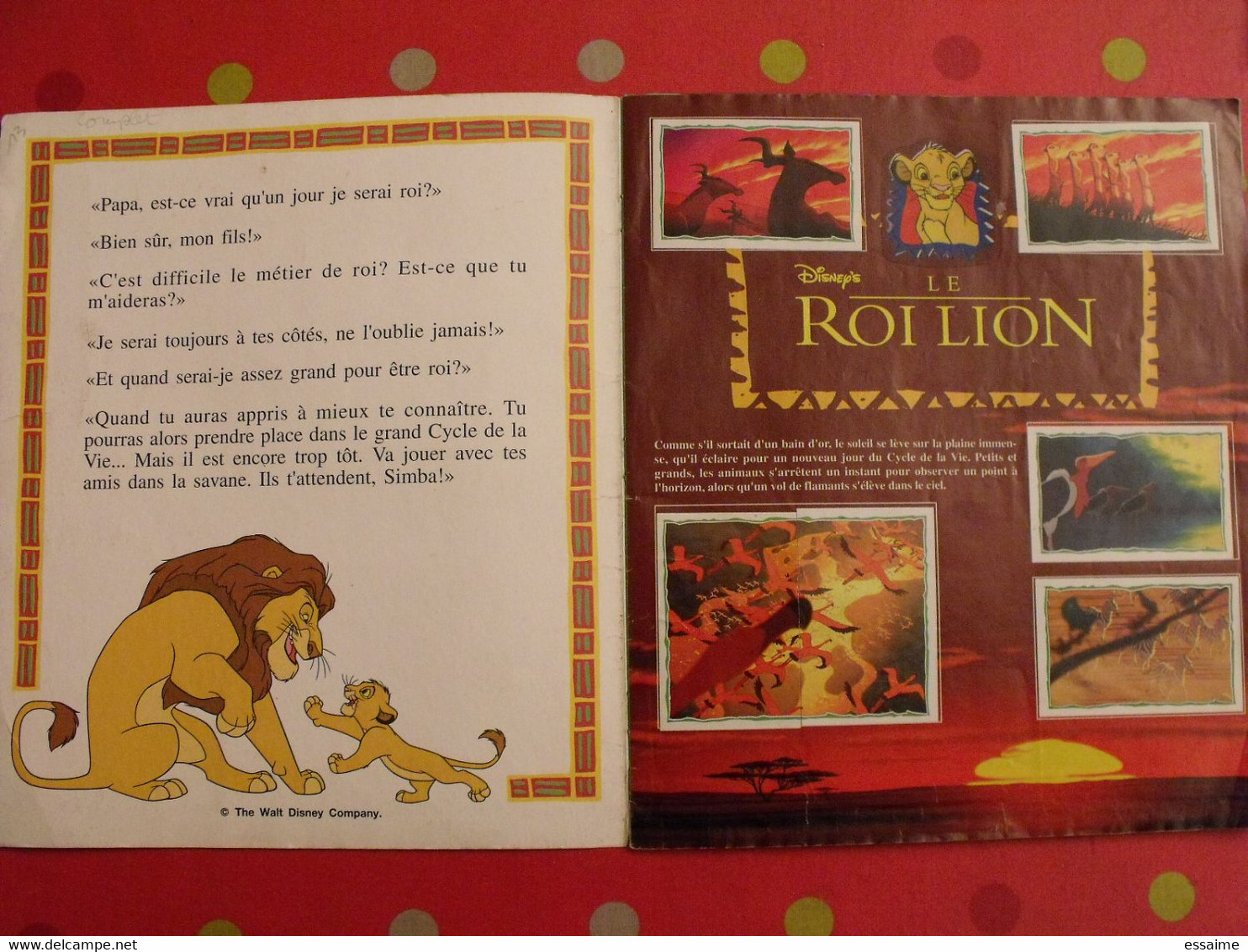 Album D'images Collées Panini. Le Roi Lion. Complet (232 Images). 1994 - Disney