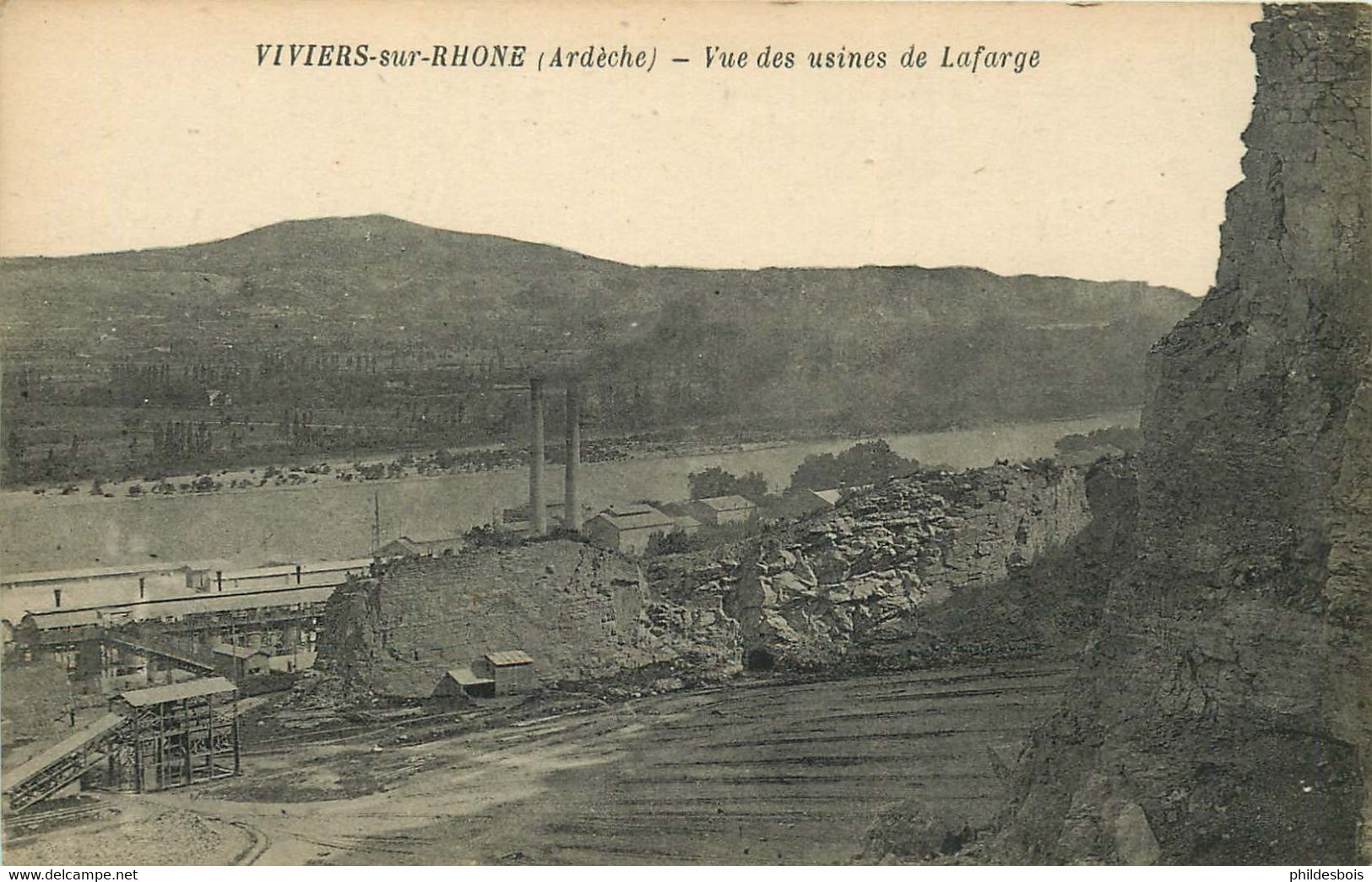 ARDECHE  VIVIERS  Vue Des Usines De LAFARGE - Viviers