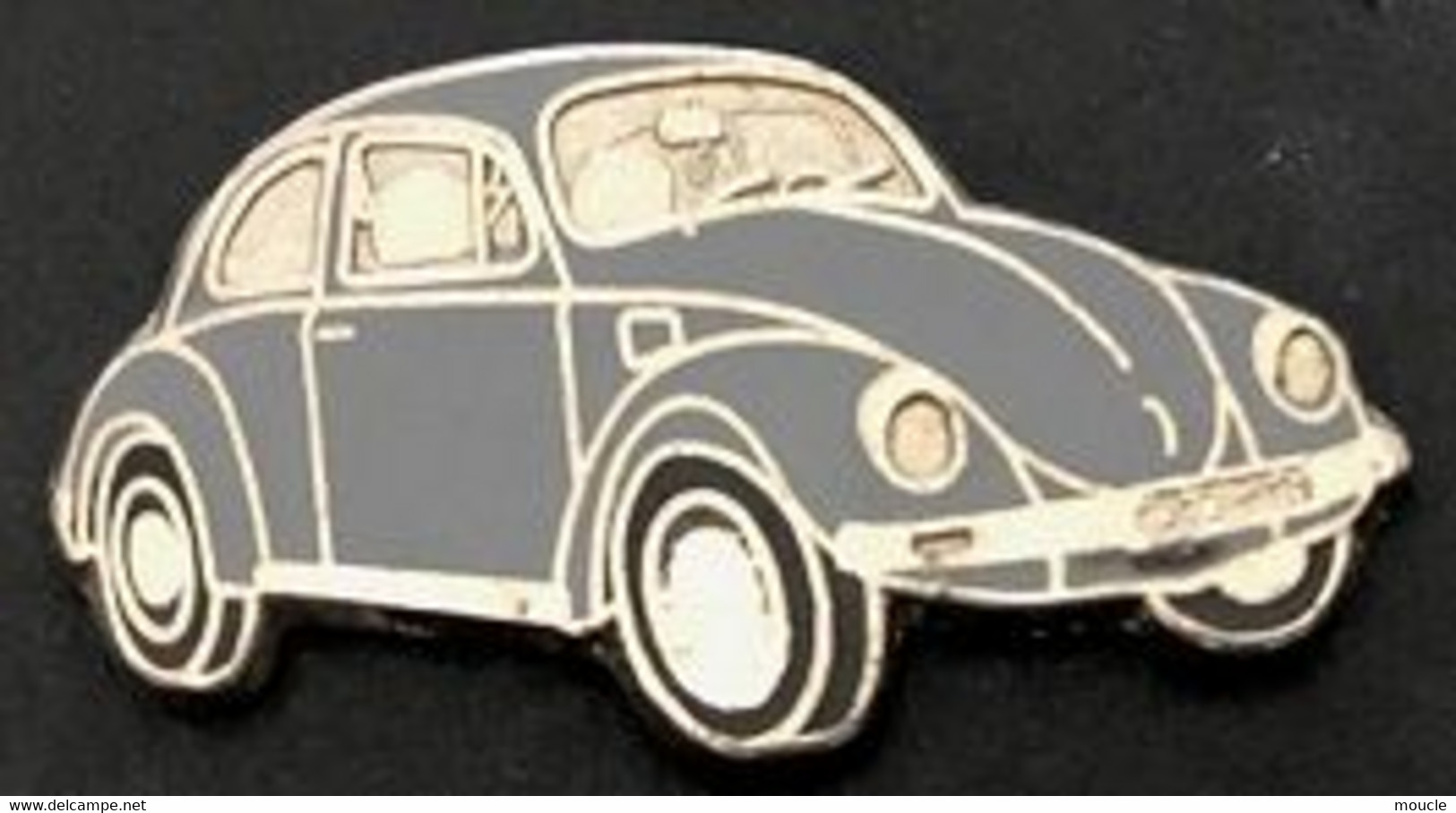 VW - VOITURE - CAR - AUTOMOBILE - COCCINELLE GRISE (3cm /1,5cm) - EGF - VOLKSWAGEN -    (JAUNE) - Volkswagen