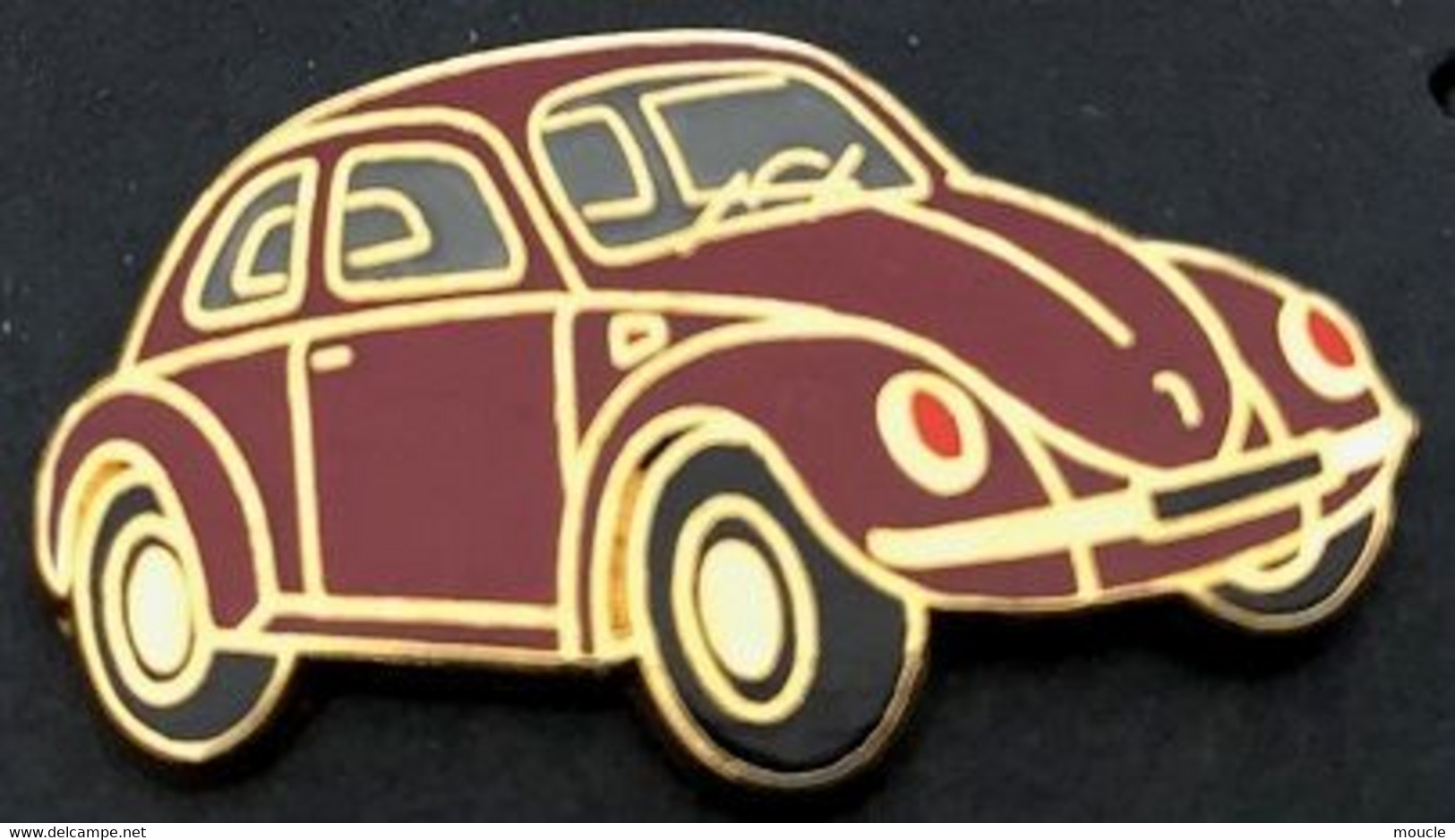 VW - VOITURE - CAR - AUTOMOBILE - BALLARD - COCCINELLE ROUGE,VIOLETTE - (3cm /1,5cm) - EGF - VOLKSWAGEN -    (JAUNE) - Volkswagen