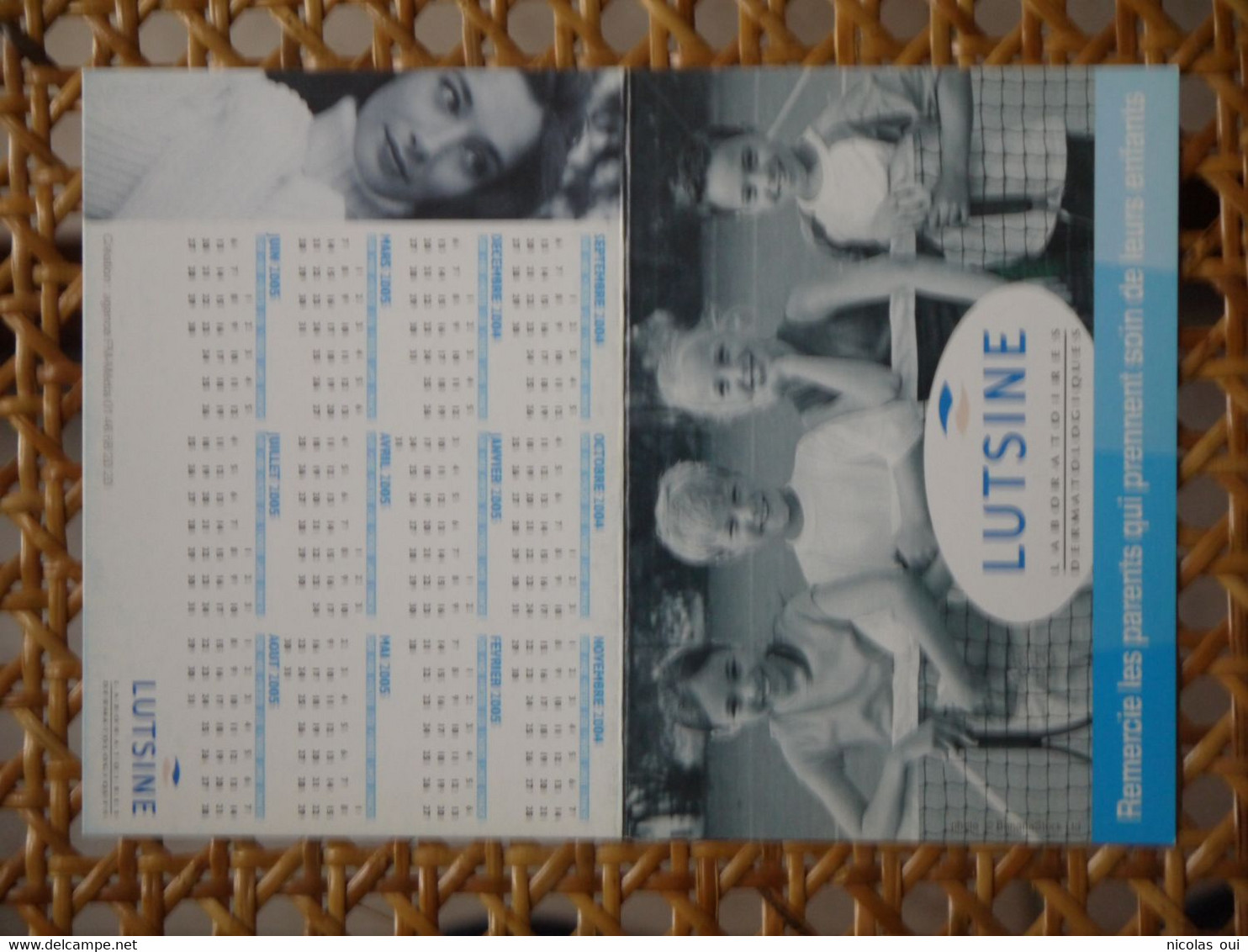 LUTSINE   TENNIS   CALENDRIER 2004 - Other & Unclassified