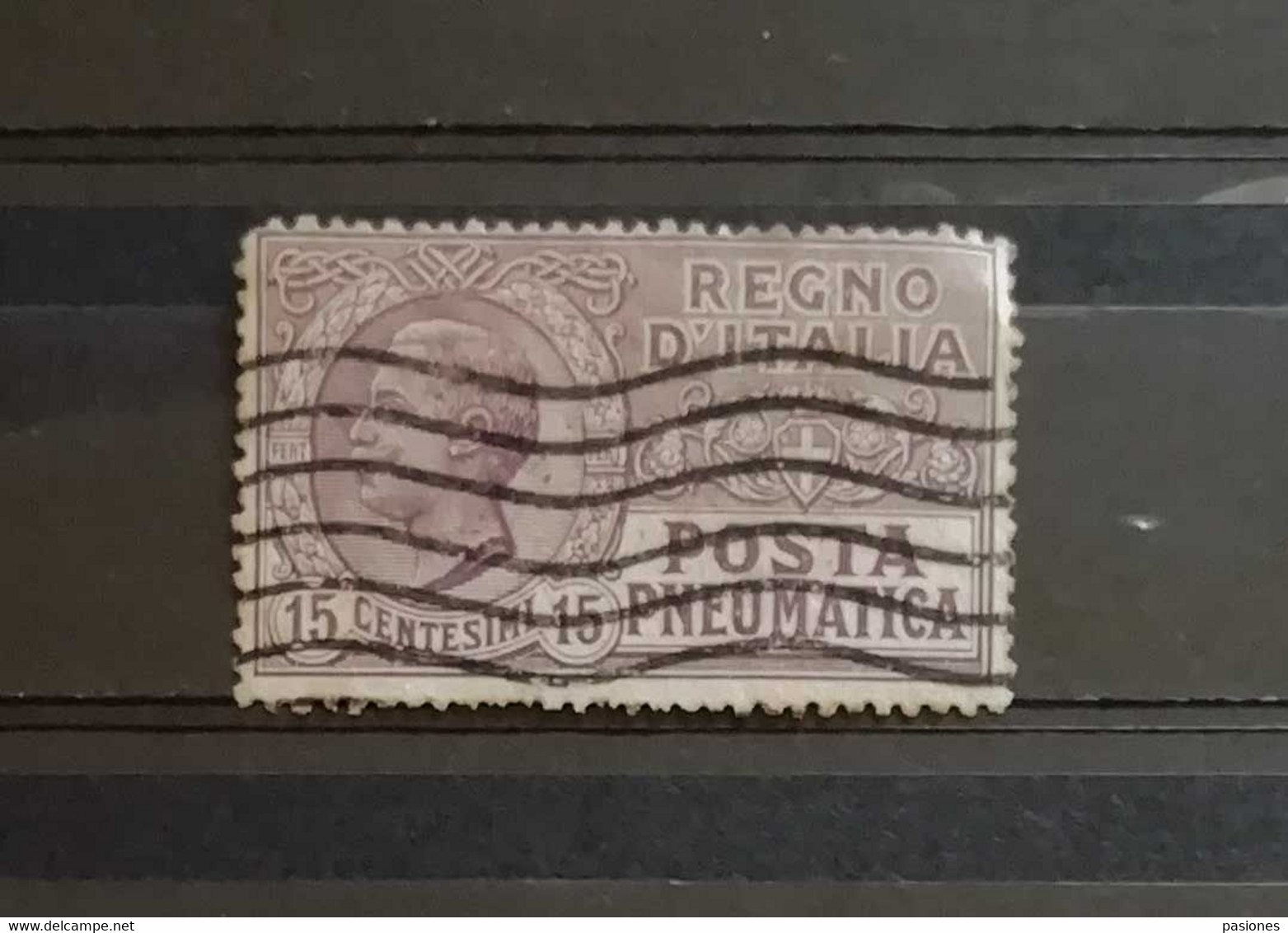 Regno D'Italia Vittorio Emanuele III 1913-23 N. 2 Posta Pneumatica Cent. 15 Usato - Rohrpost