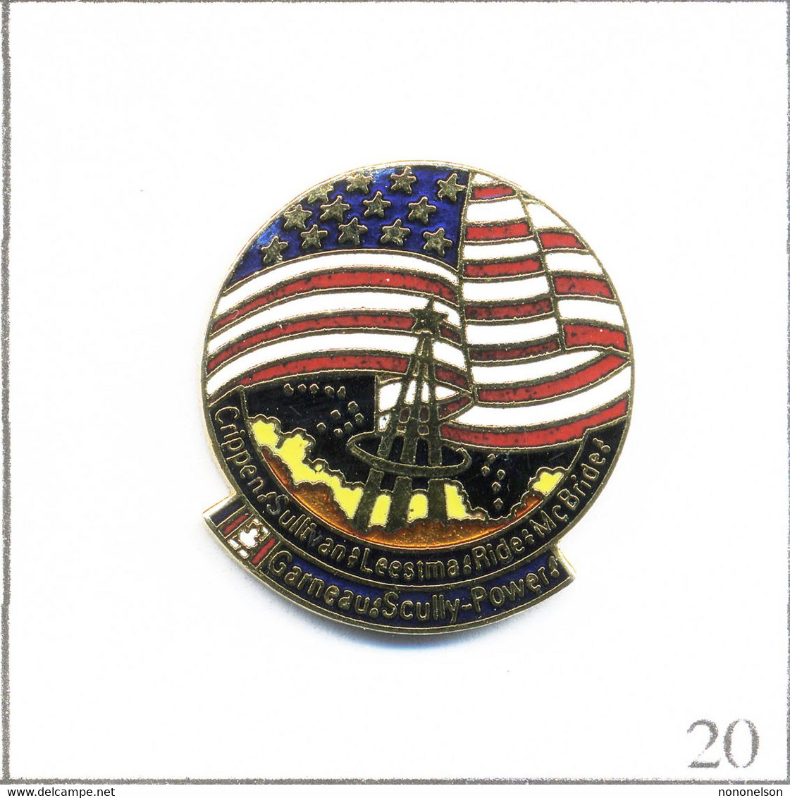 Pin's Espace - 6 ème Mission Challenger STS-41-G (1984). Non Estampillé. EGF. T794-20 - Space