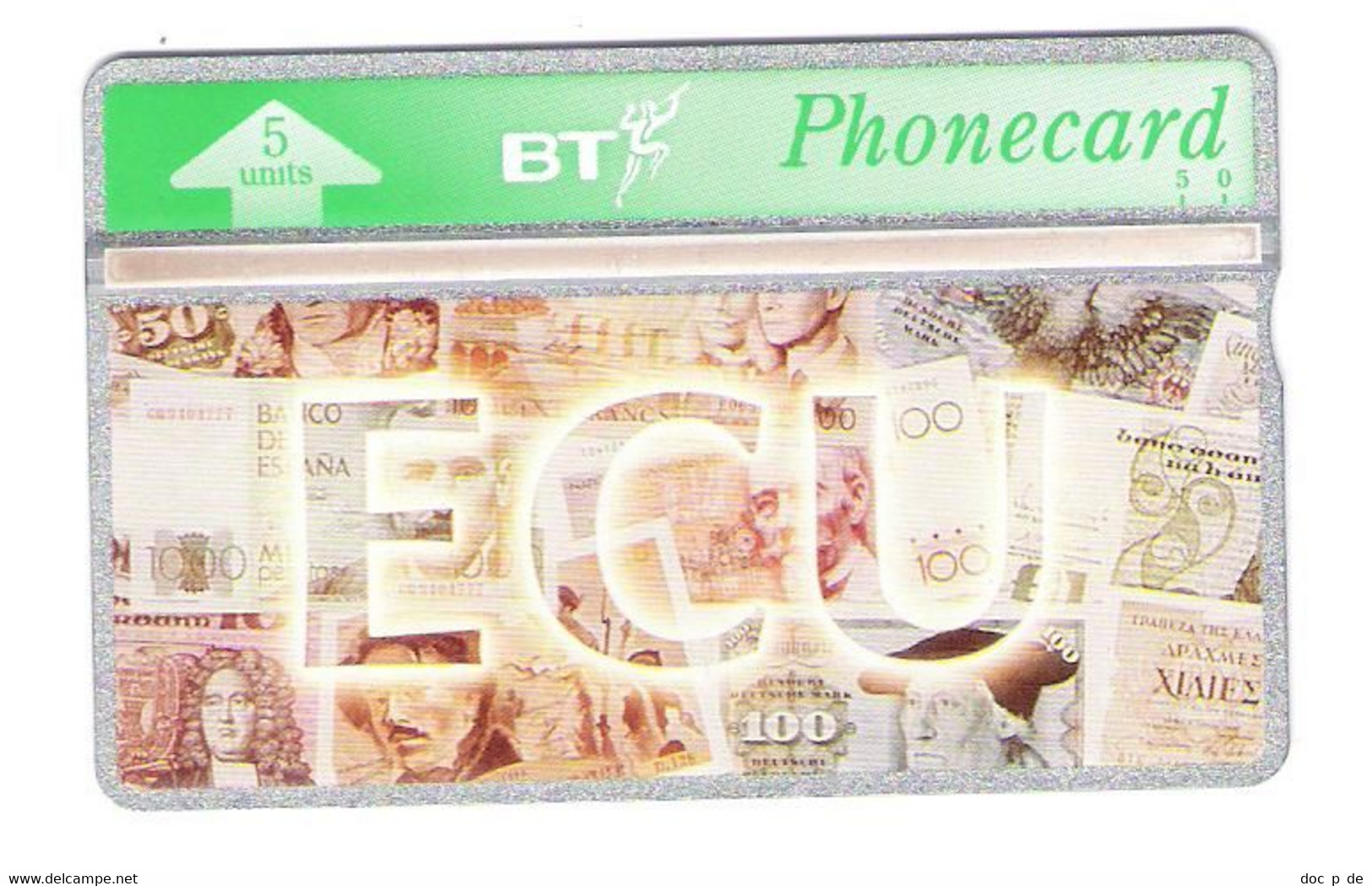 UK - British Telecom - BT - 306C - Merkator Hamburg - ECU - Banknote - Geldschein - Money - Bank Note - Mint - BT Overseas Issues