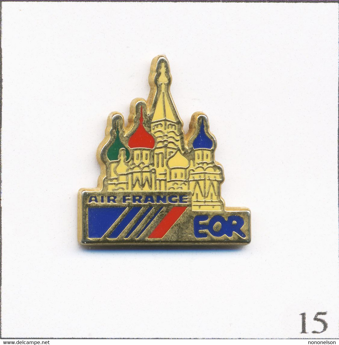 Pin's Aviation - Air France EOR (Extrême Orient Russie). Estampillé Moret S.A. Zamac. T794-15 - Avions