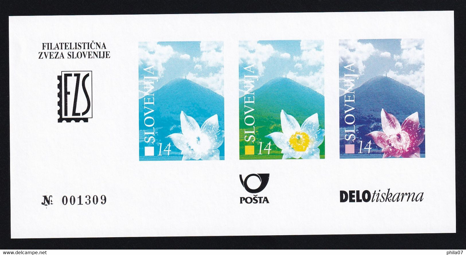 Slovenia 1998 - Mi.No. 226, Essey, 'Berge' - Slowenien