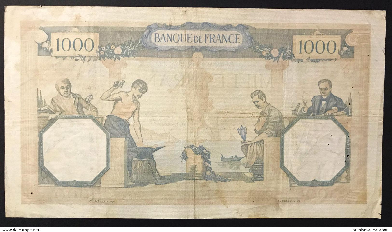 FRANCIA France 1000 FRANCS 1938 LOTTO 3492 - 1 000 F 1927-1940 ''Cérès Et Mercure''
