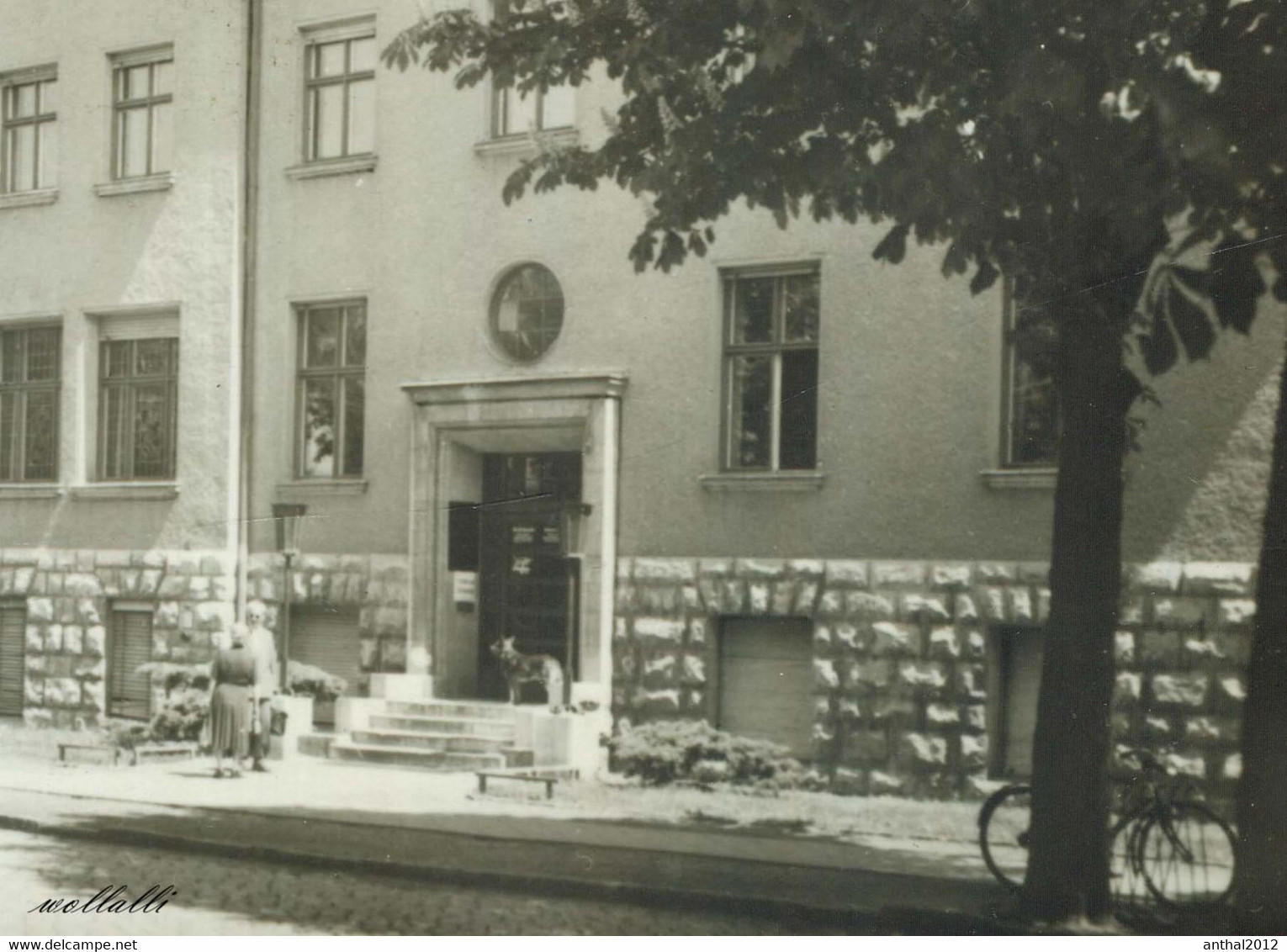 Rarität Personen Fahrrad Vor Dem Eingang Rathaus Eichwalde Sw 15.2.1958 Verlag H. Sander - Eichwalde