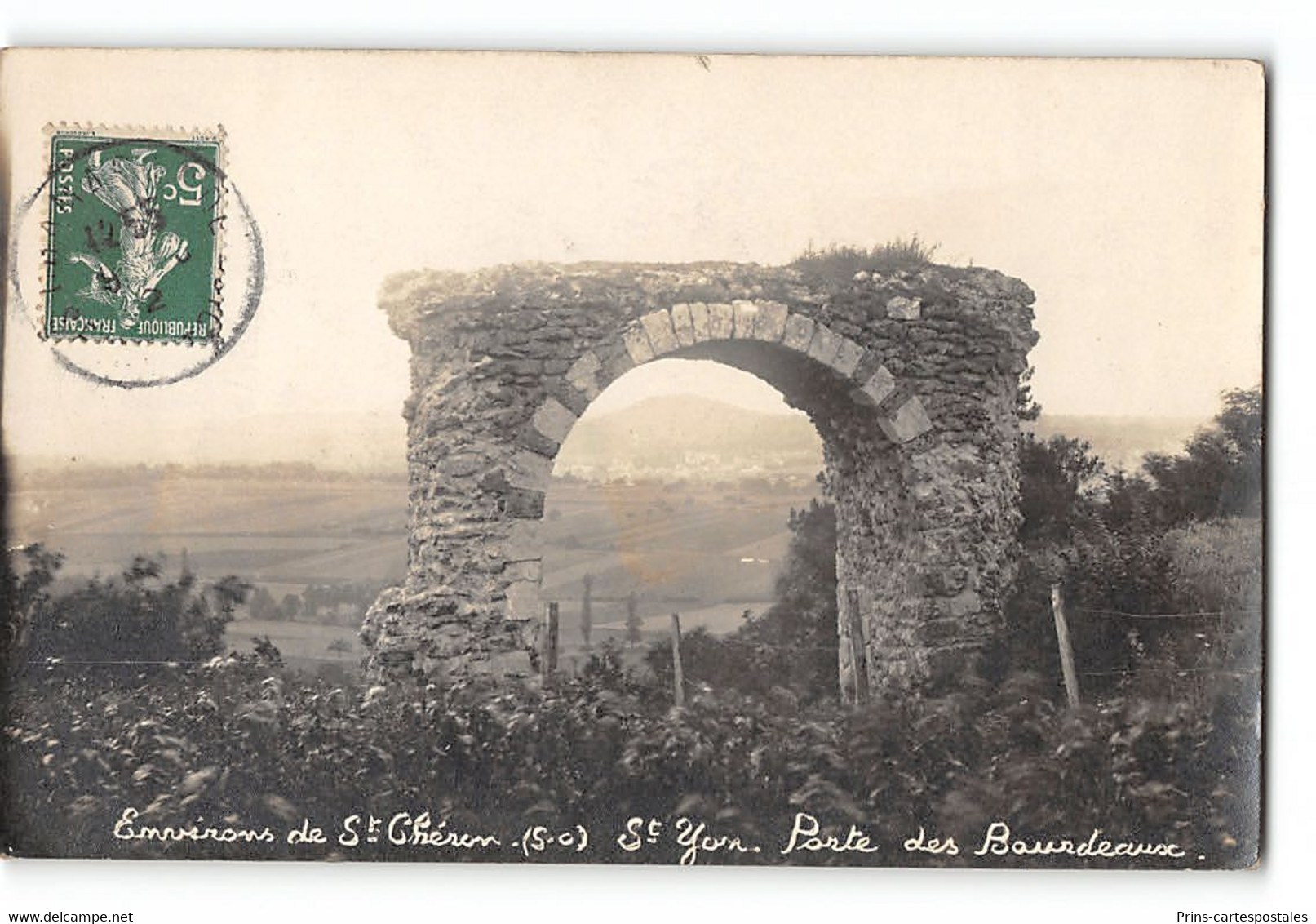 CPA 91 Carte Photo St Cheron St Yon Porte Des Bourdeaux - Saint Cheron