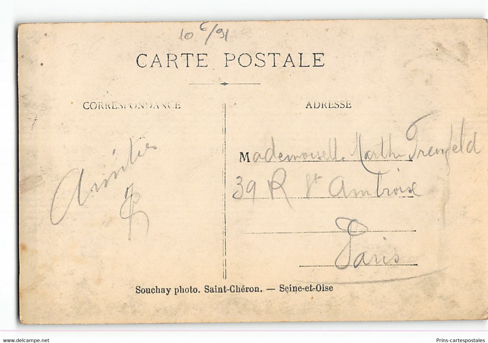 CPA 91 Carte Photo St Cheron St Yon Porte Des Bourdeaux - Saint Cheron